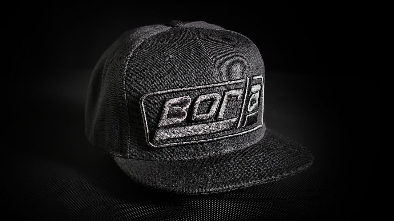 Borla Borla Logo Black Baseball Cap - Snap-Fit Closure, One Size Fits All 21610