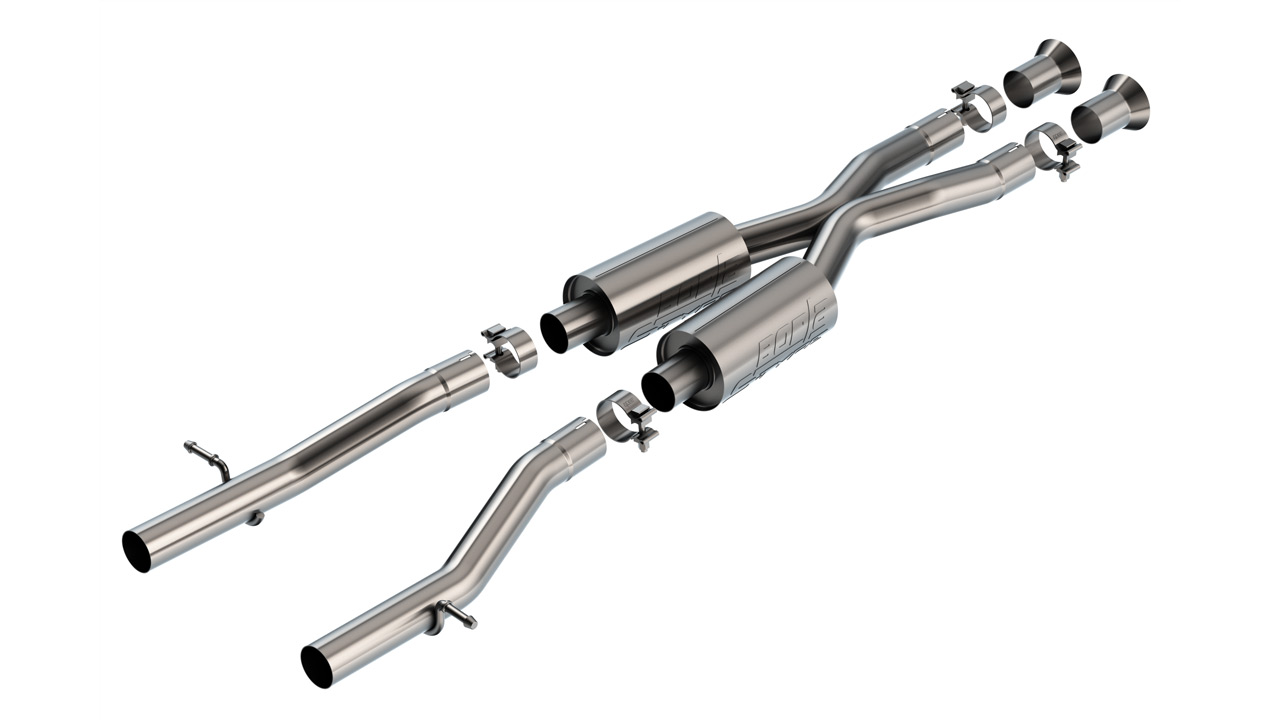 Borla Mid-Section Exhaust System w/ Muffler, X-Pipe & Mid-Pipe - S-Type 60739