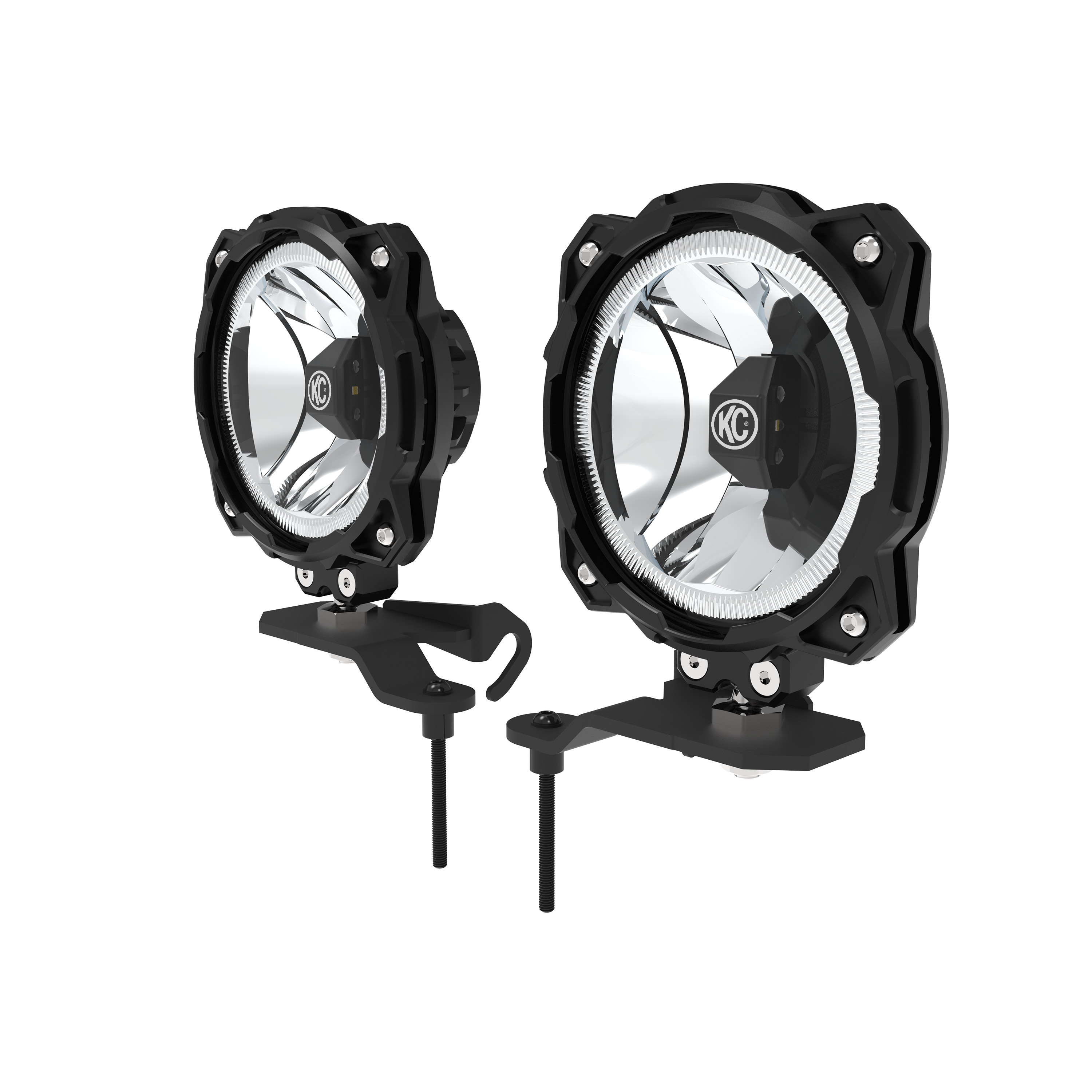 KC HiLiTES KC FLEX ERA 4 LED 5in Combo 2-Light System Jeep 392 Mojave 97166