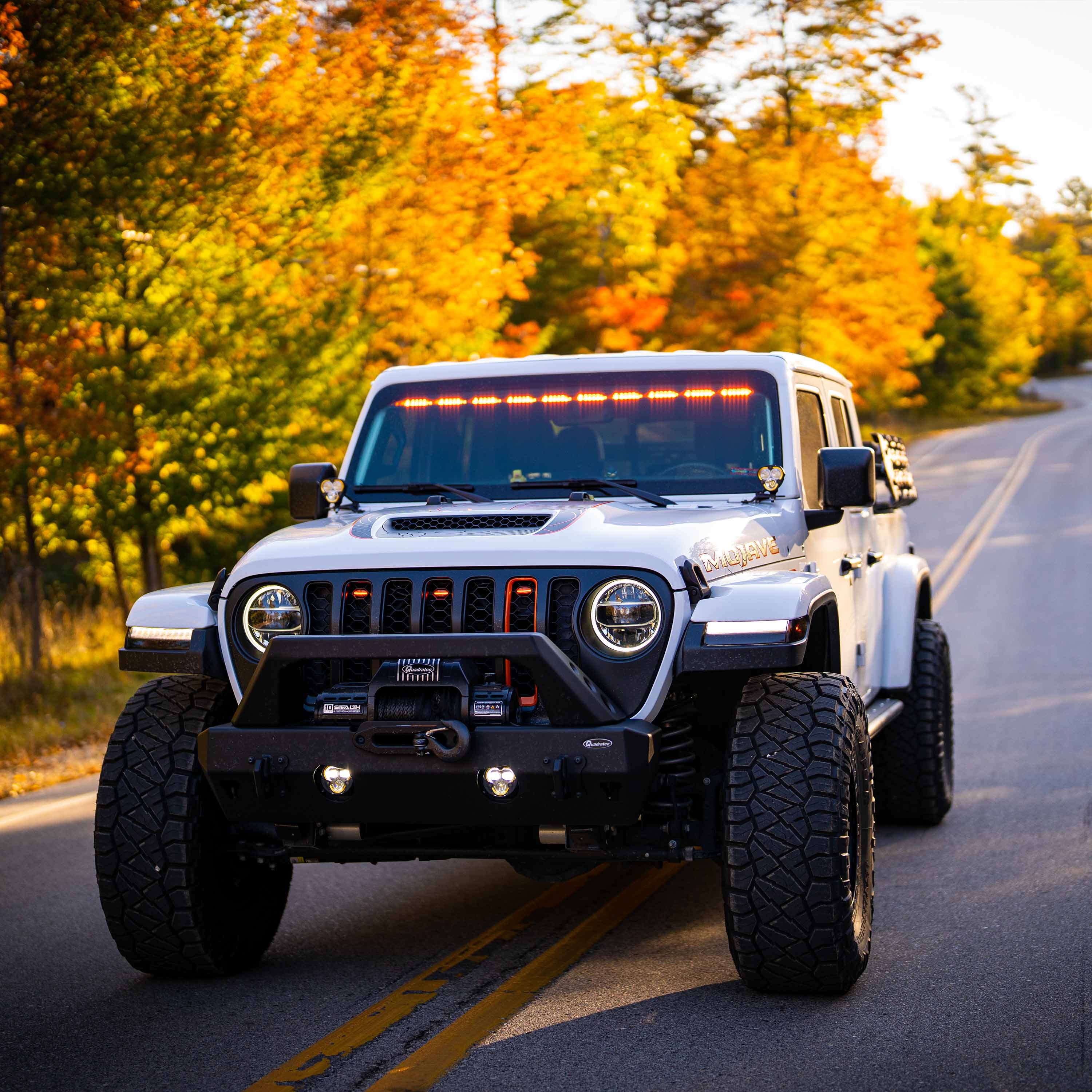 KC HiLiTES KC FLEX ERA 3 LED DM SAE FOG 2-LIGHT MSTR KIT 10-24 JEEP JK JL JT WINCH BUMPER 97149