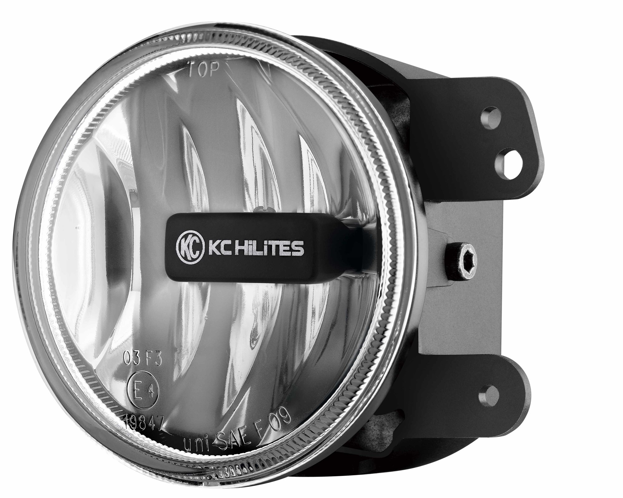 KC HiLiTES KC G4 Gravity LED 4in SAE ECE Fog 1-Light - 2007-2009 Jeep Wrangler JK 2/4-Door 1494