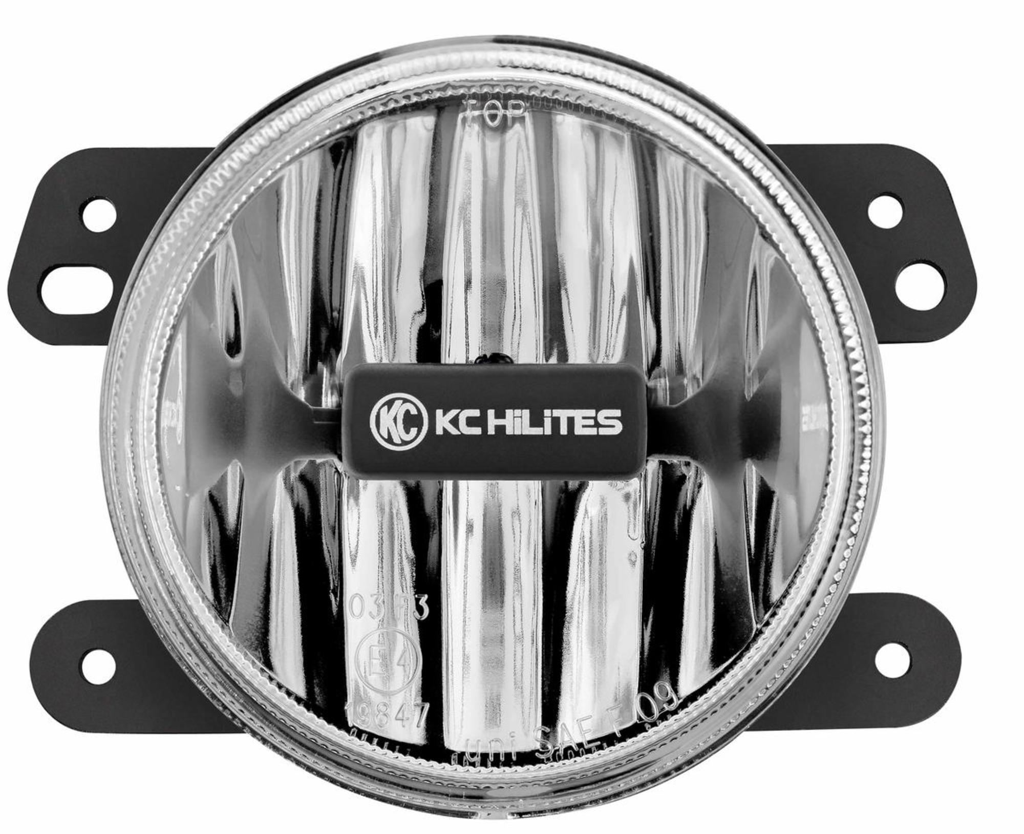 KC HiLiTES G4 Gravity LED 4" SAE ECE Fog 1-Light - 2010-2018 Jeep Wrangler JK 2/4-Door 1497