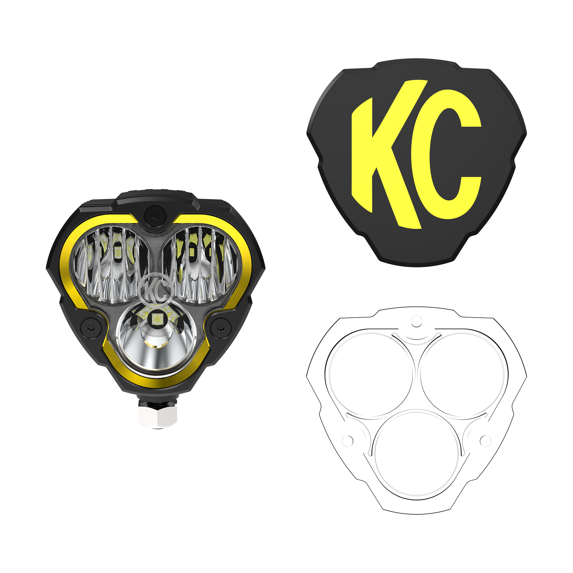 KC HiLiTES FLEX ERA 3 - LED Single Light Master Kit 1288