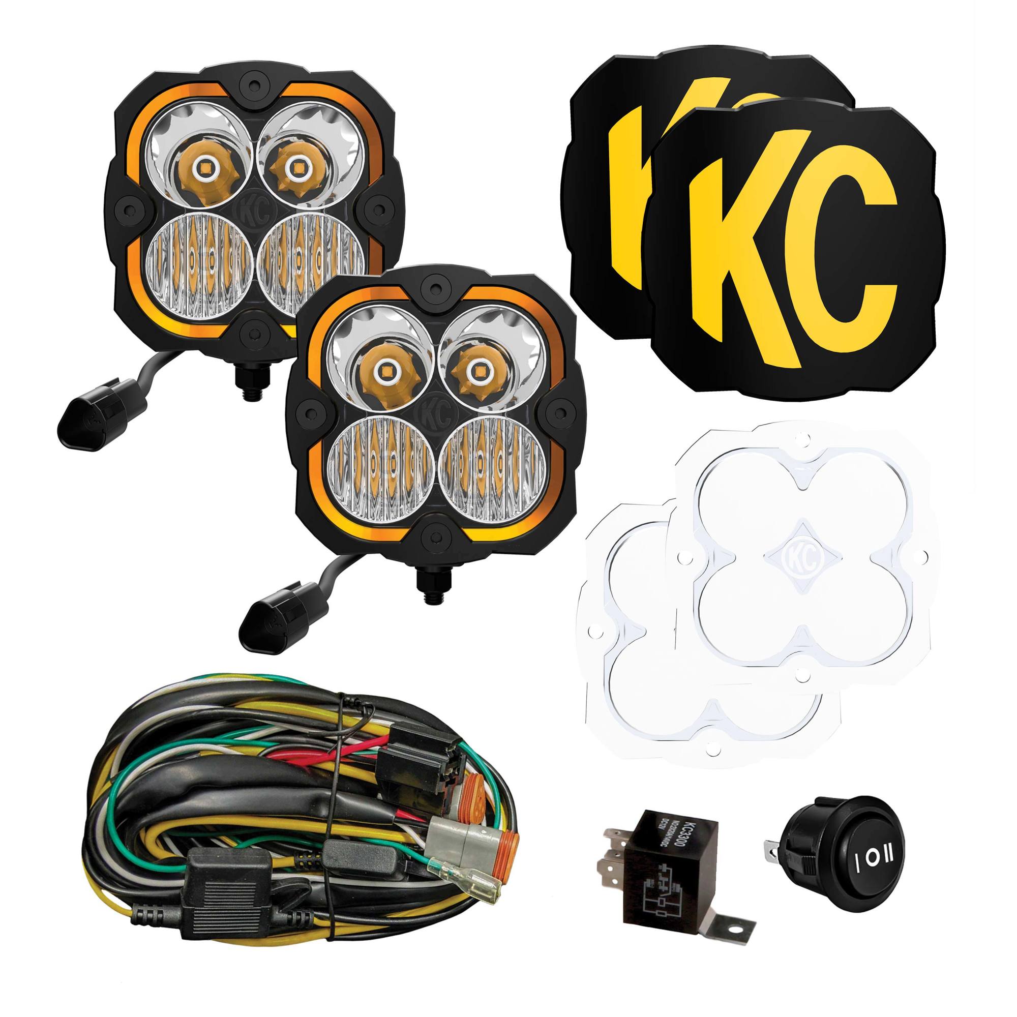 KC HiLiTES KC FLEX ERA 4 LED 5in 2-Light System Master Kit 289