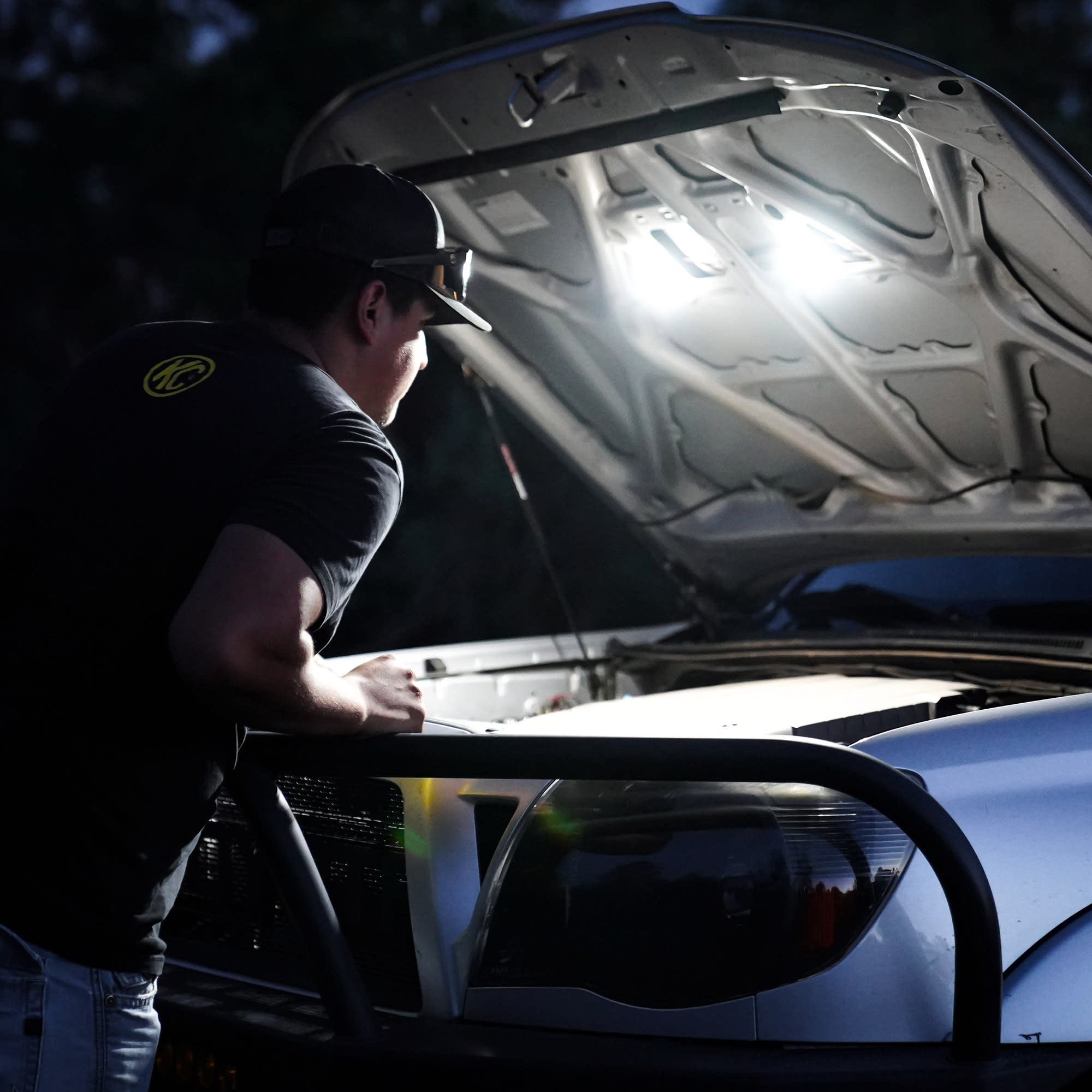 KC HiLiTES KC Cyclone V2 LED Under Hood 2-Light System Universal 355