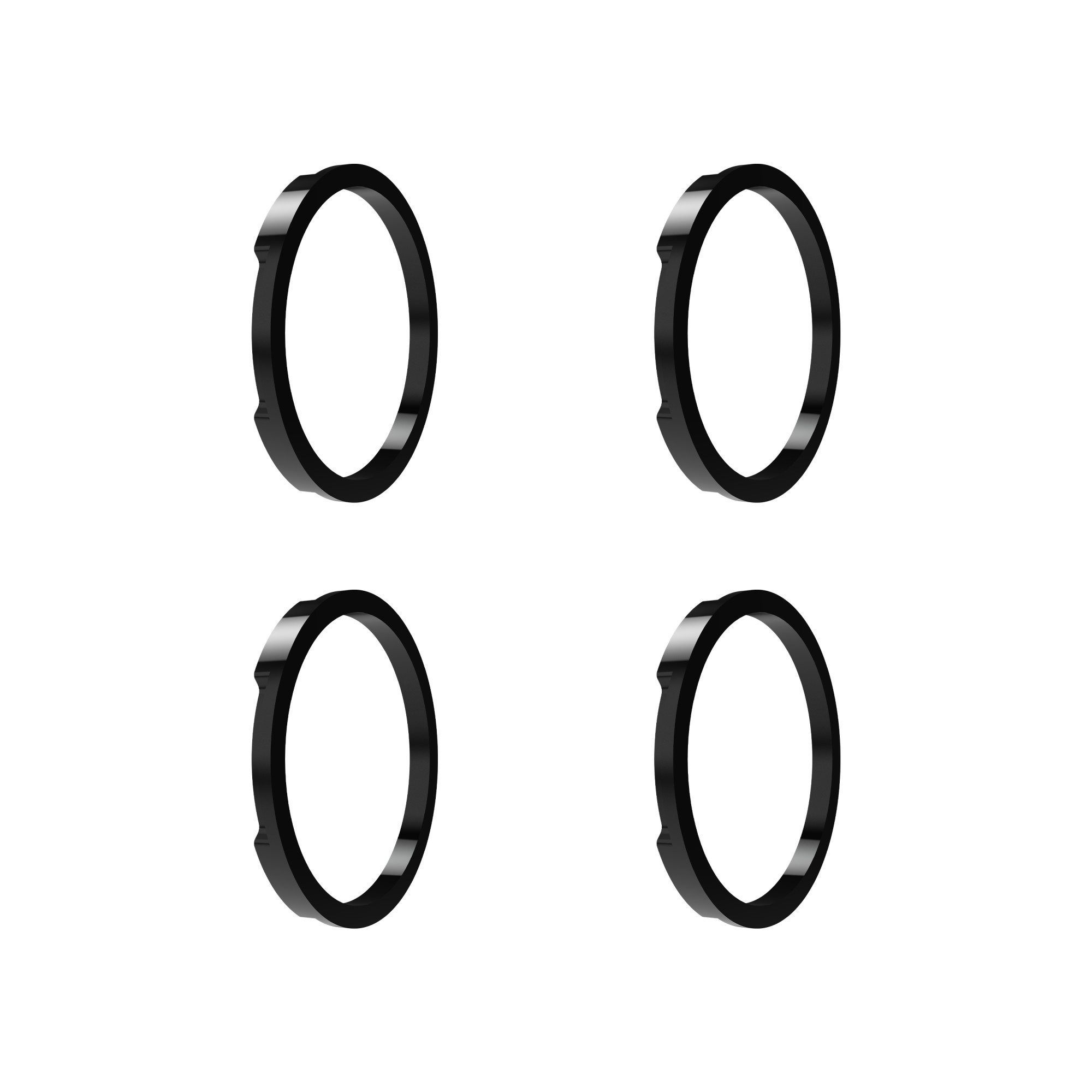 KC HiLiTES KC Bezel Ring KC FLEX ERA BAR Black 4PC 30581