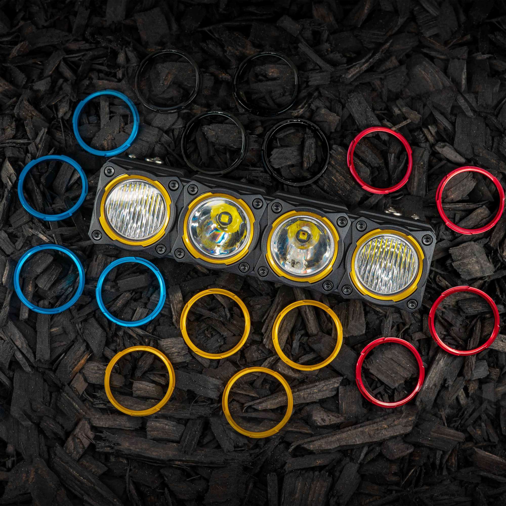 KC HiLiTES KC Bezel Ring KC FLEX ERA BAR Black 4PC 30581