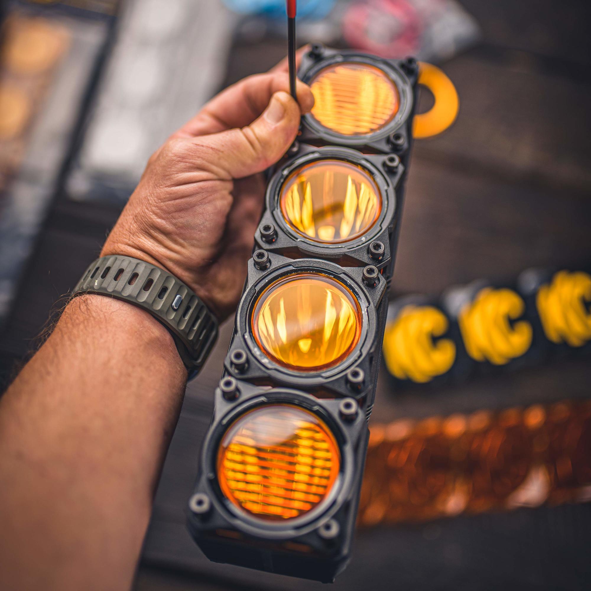 KC HiLiTES KC Bezel Ring KC FLEX ERA BAR Black 4PC 30581