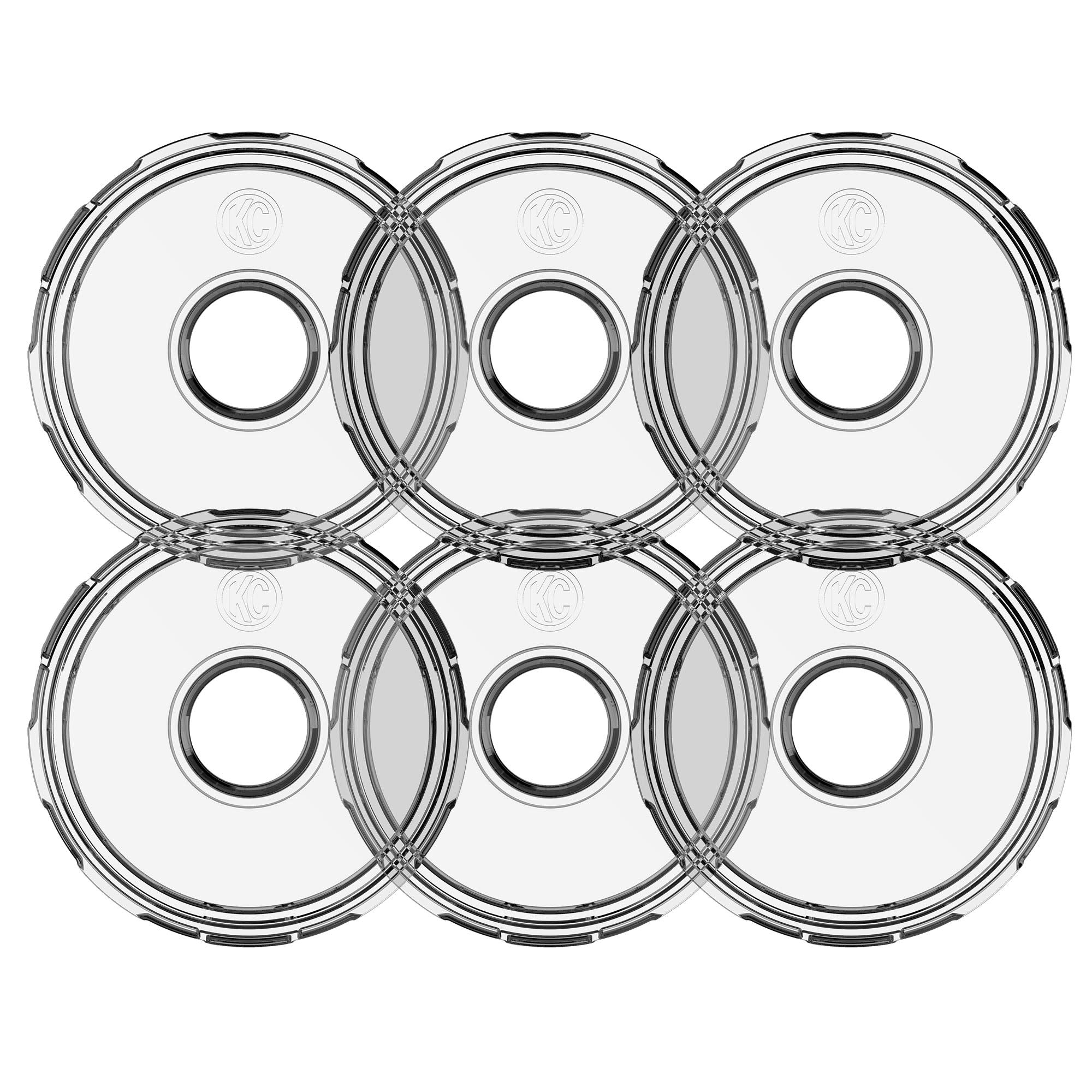 KC HiLiTES KC Cyclone 2.0 LED - Replacement Lens - Clear - 6-PK 4410