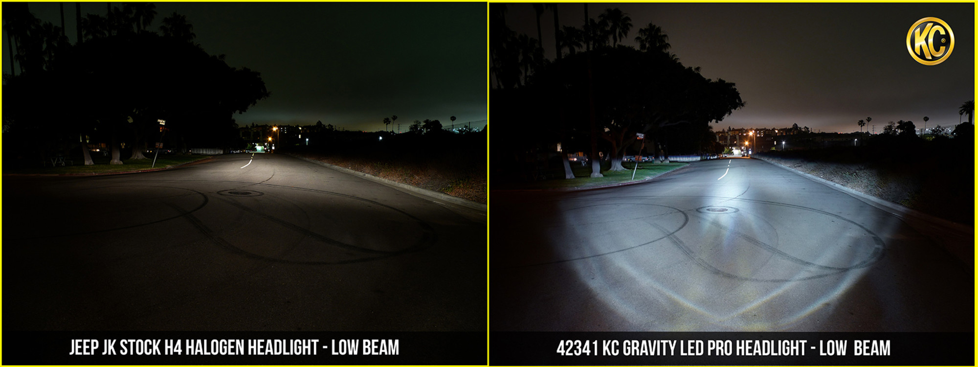 KC HiLiTES KC Headlights Gravity LED 7in 2-Light - 2007-2018 Jeep Wrangler JK 2/4-Door 42341