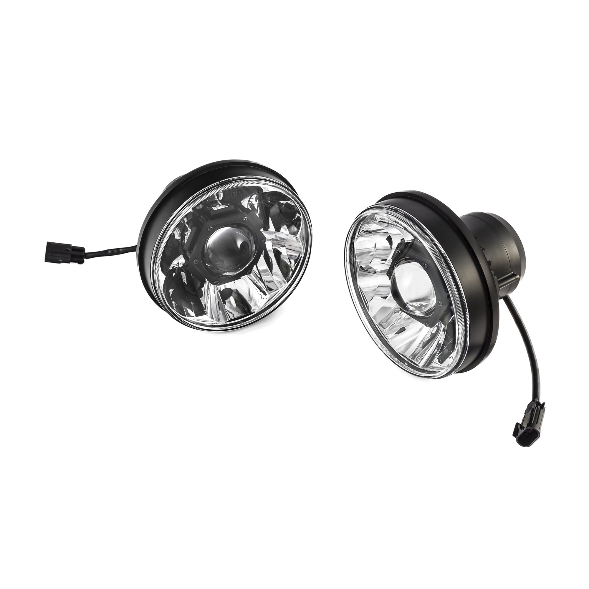 KC HiLiTES Gravity LED 7" Headlight 2-Lt Sys - 2018-2024 Jeep Wrangler JL/Jeep Gladiator JT 42342