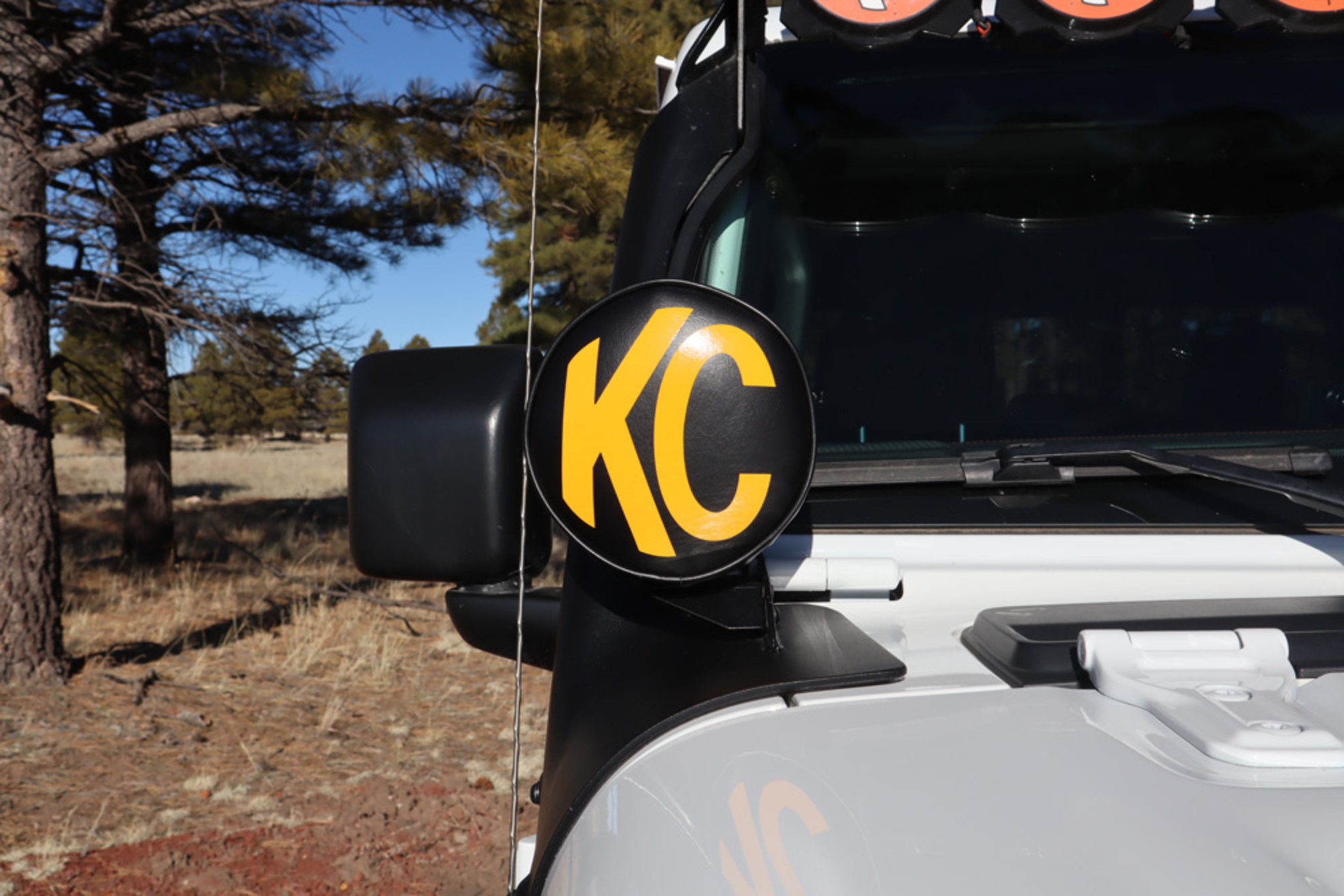 KC HiLiTES KC Cover 6in Vinyl Black Yellow PR 5102