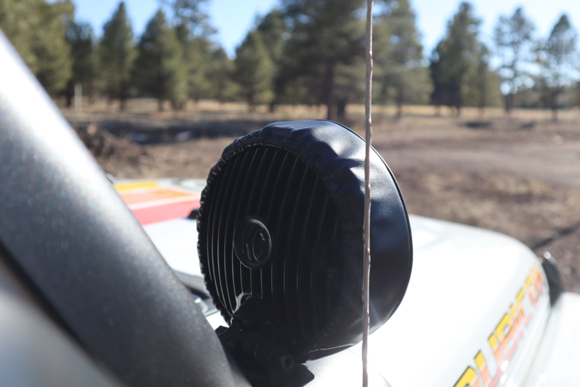 KC HiLiTES KC Cover 6in Vinyl Black Yellow PR 5102