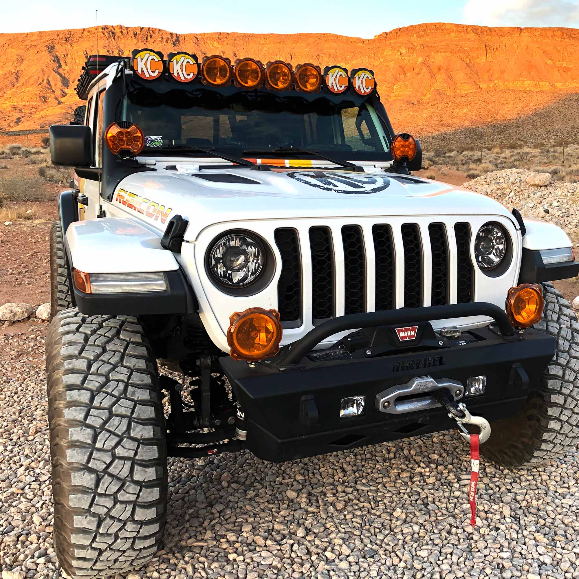 KC HiLiTES KC Amber Shield for 6" SlimLite LED lights EA 5104