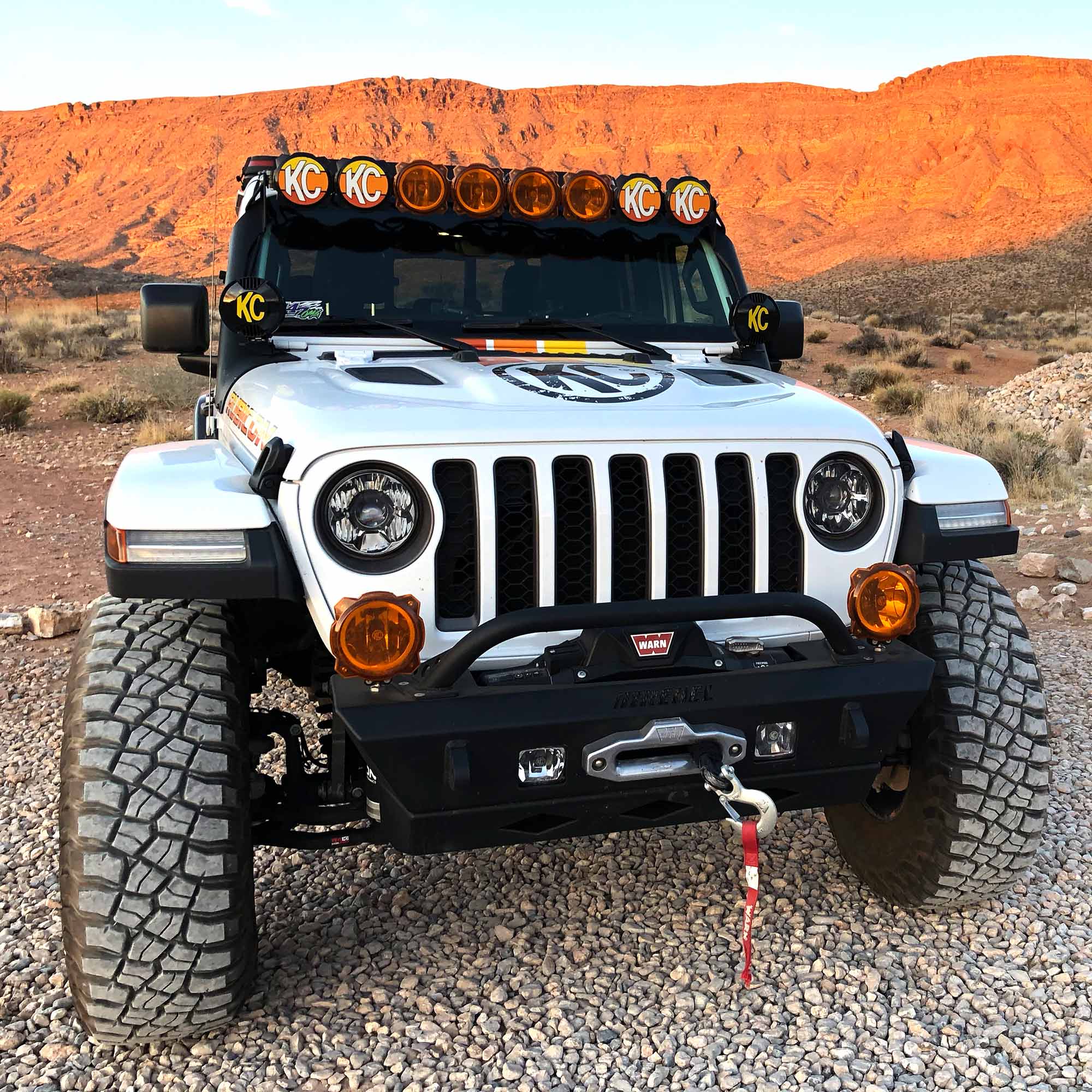 KC HiLiTES KC Black Cover for 6" SlimLite LED lights EA 5109