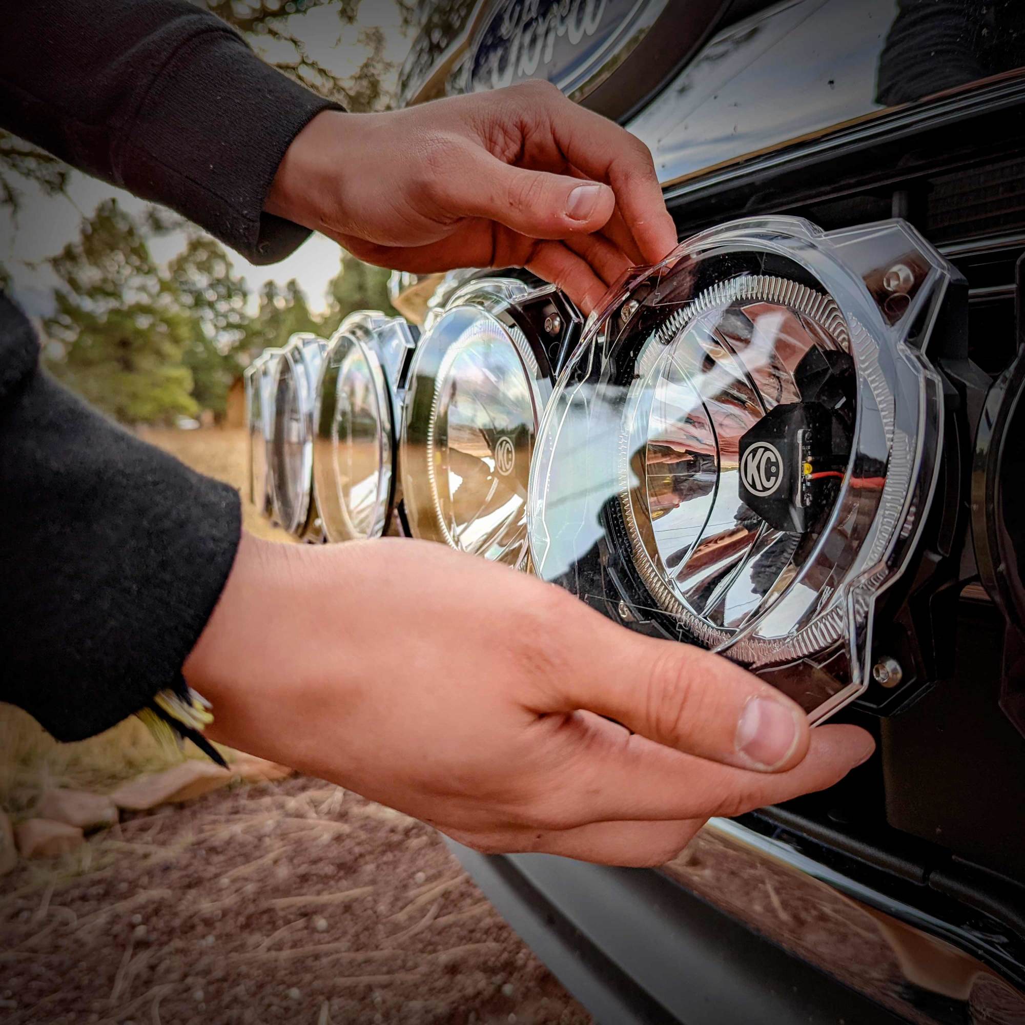 KC HiLiTES KC Shield Pro6 Gravity LED 6in Clear EA 5118