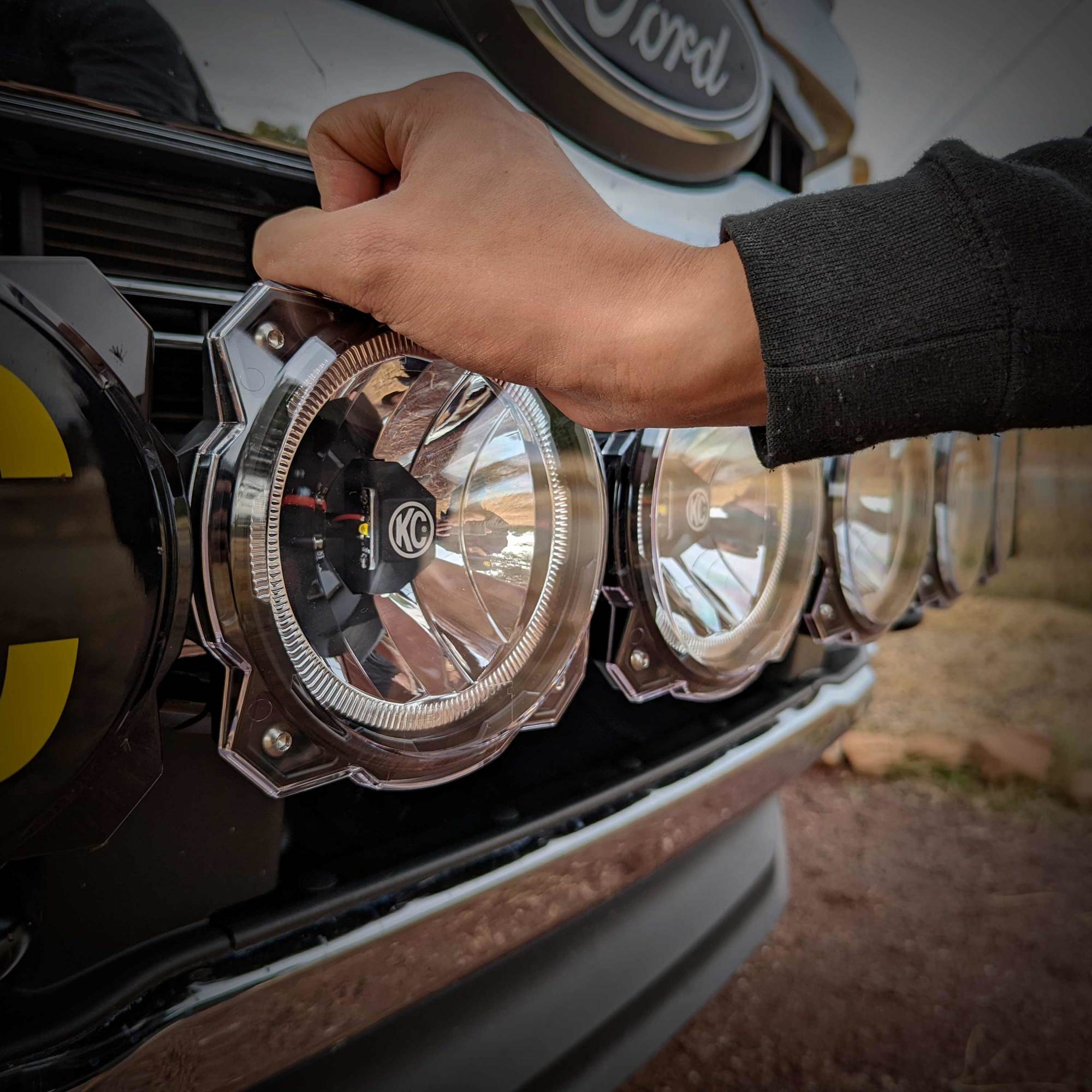 KC HiLiTES KC Shield Pro6 Gravity LED 6in Clear EA 5118