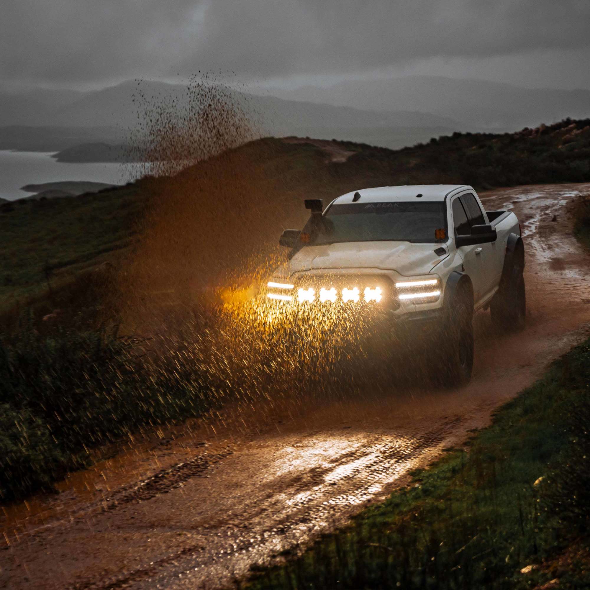 KC HiLiTES SlimLite 8" LED - Light Shield - Clear 5207