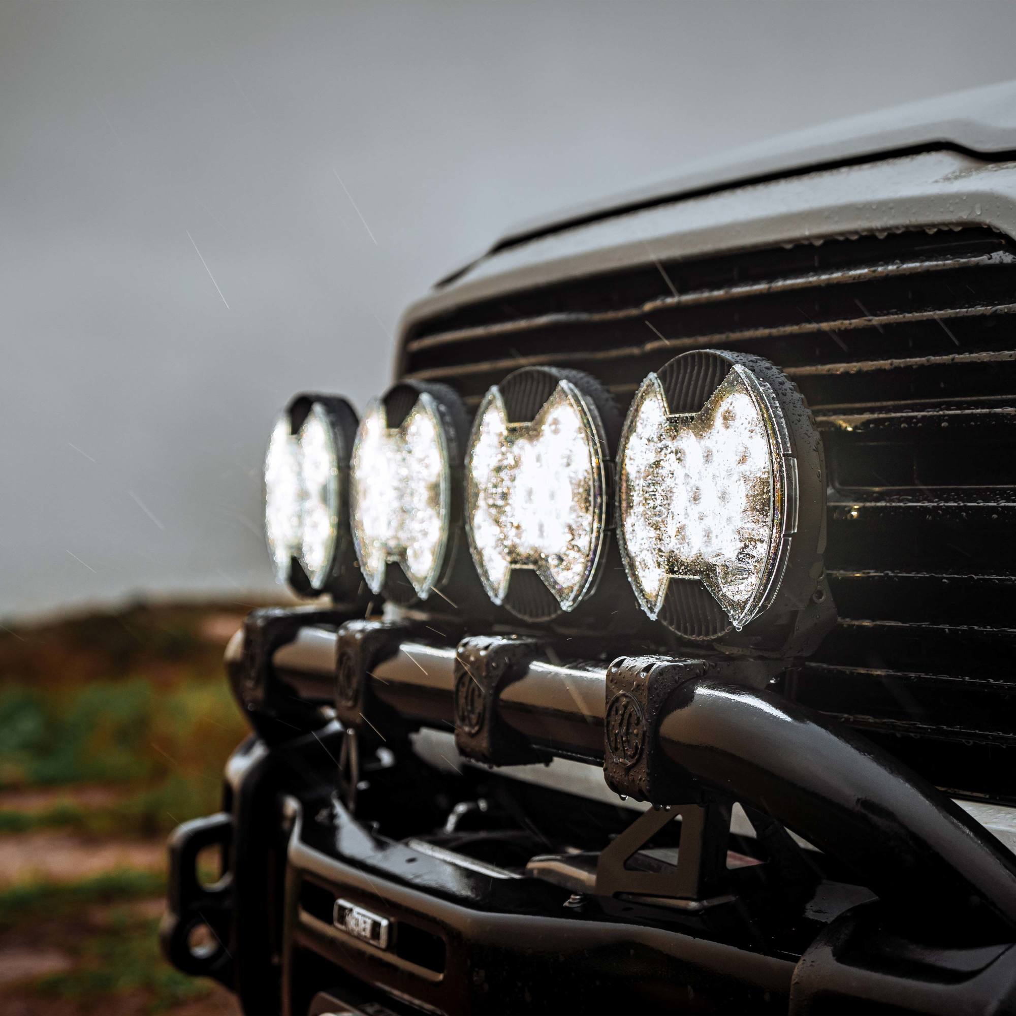 KC HiLiTES SlimLite 8" LED - Light Shield - Clear 5207