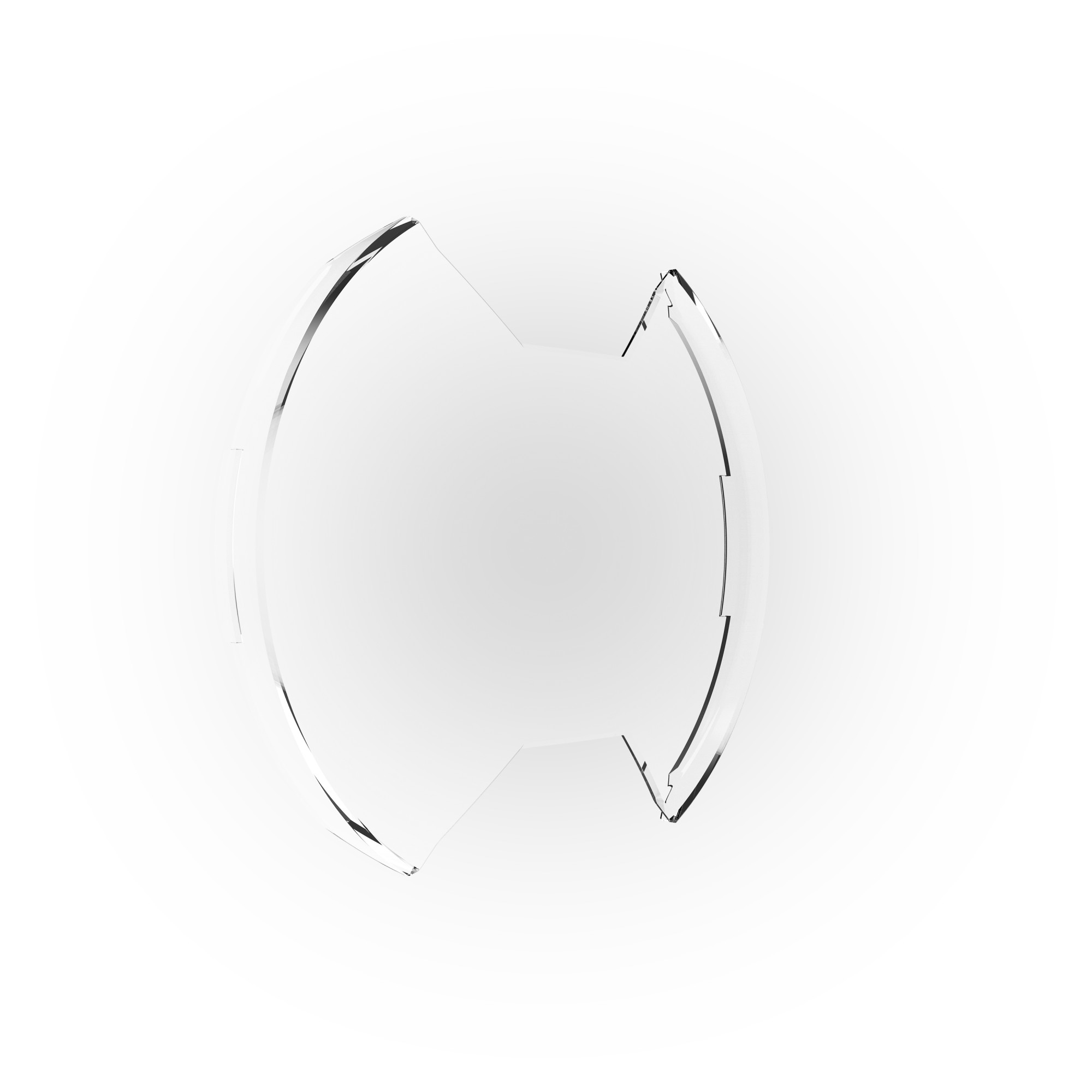 KC HiLiTES SlimLite 8" LED - Light Shield - Clear 5207