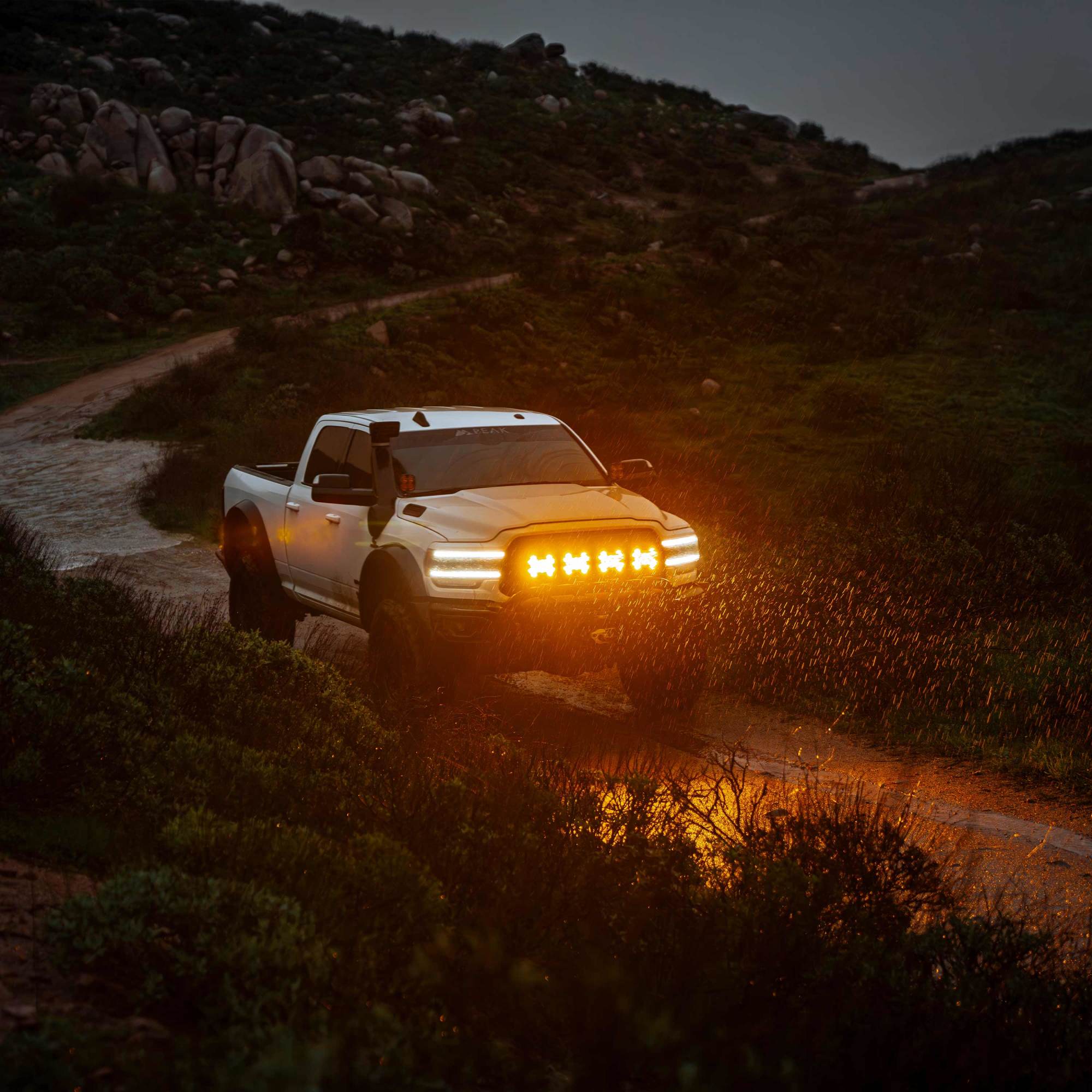 KC HiLiTES SlimLite 8" LED - Light Shield - Amber 5208