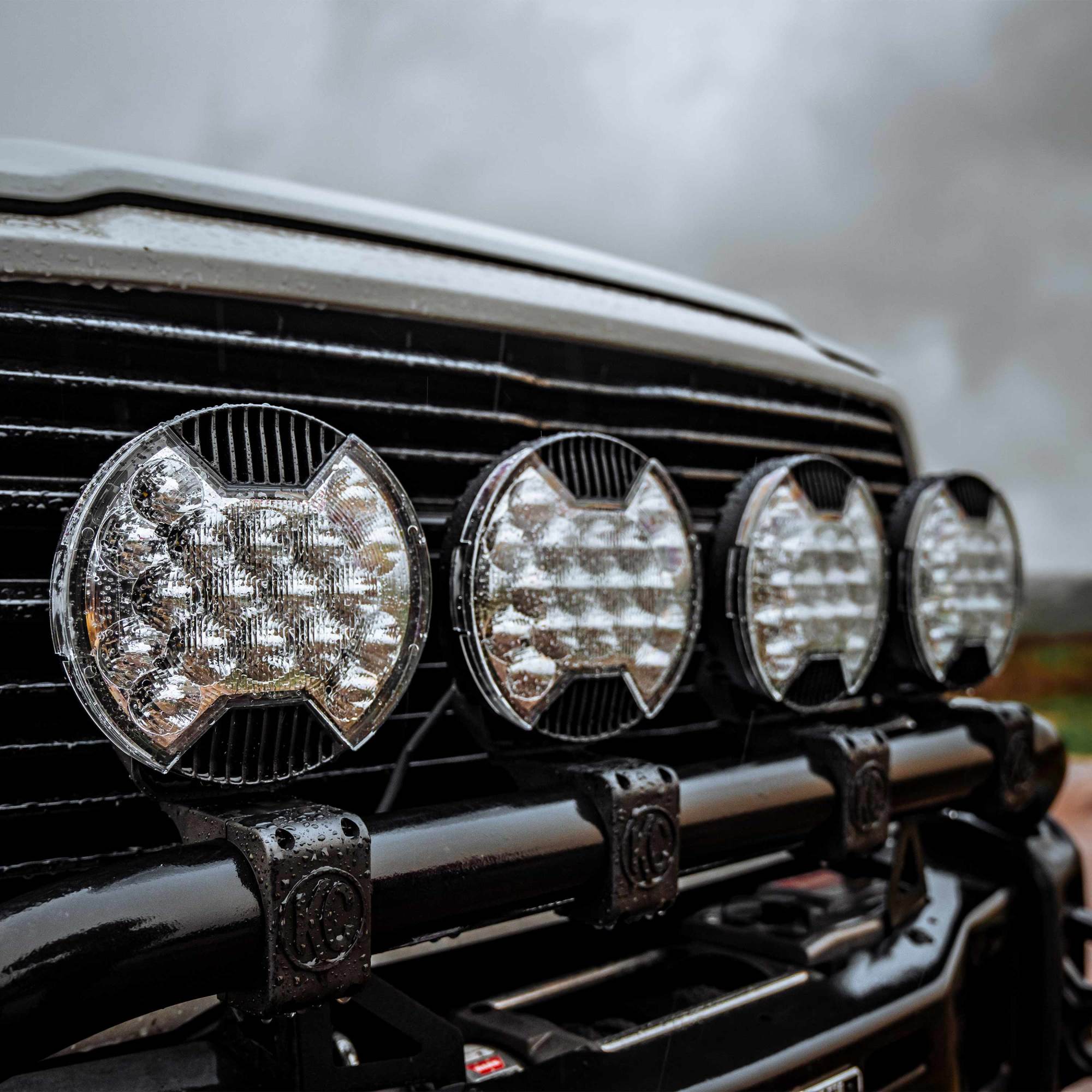 KC HiLiTES SlimLite 8" LED - Light Shield - SAE Driving - Clear 5209