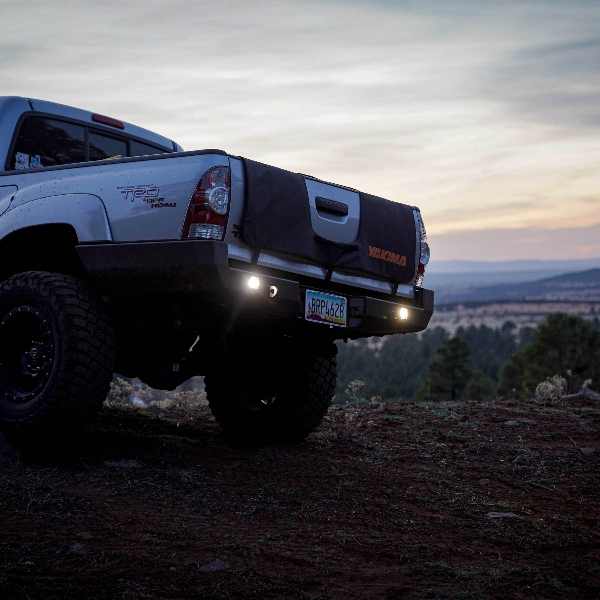 KC HiLiTES KC FLEX ERA 1 LED 2-Light Kit with Rear Ext Wiring Harness and Spread Beam Ptrn 520