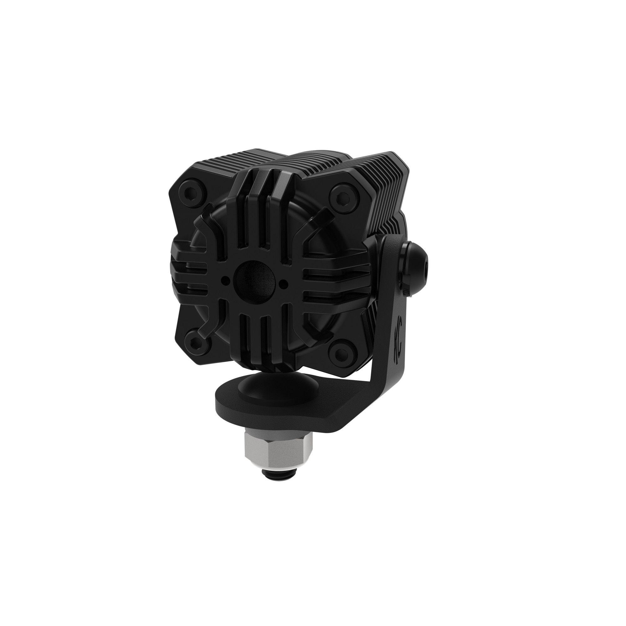 KC HiLiTES KC FLEX ERA 1 LED 2-Light Kit with Rear Ext Wiring Harness and Spread Beam Ptrn 520