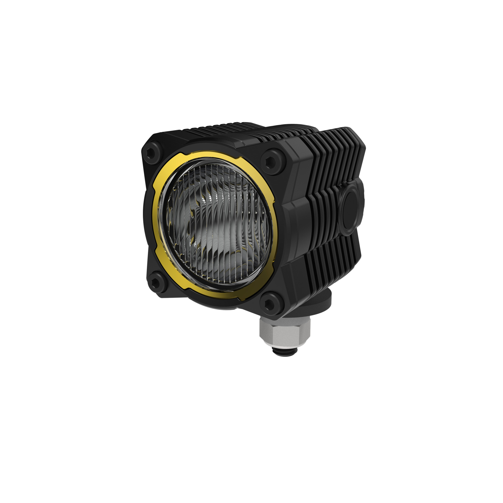 KC HiLiTES KC FLEX ERA 1 LED 2-Light Kit with Rear Ext Wiring Harness and Spread Beam Ptrn 520