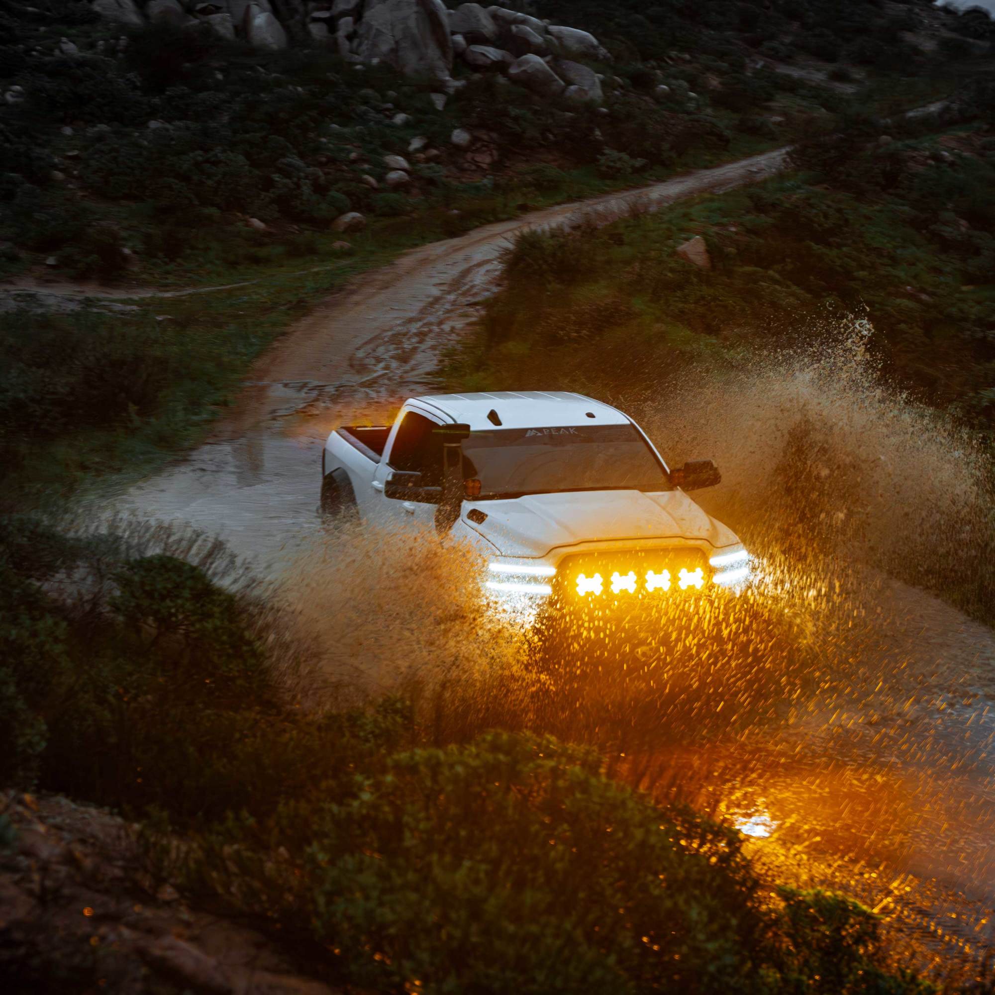 KC HiLiTES SlimLite 8" LED - Light Shield - Driving - Amber 5211