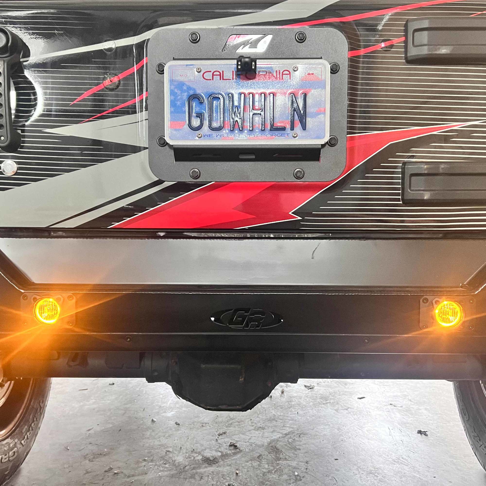 KC HiLiTES KC FLEX ERA 1 LED 2-Light Flush Mount Kit Rear Ext Wiring Harness & Sprd Bm Ptrn 521