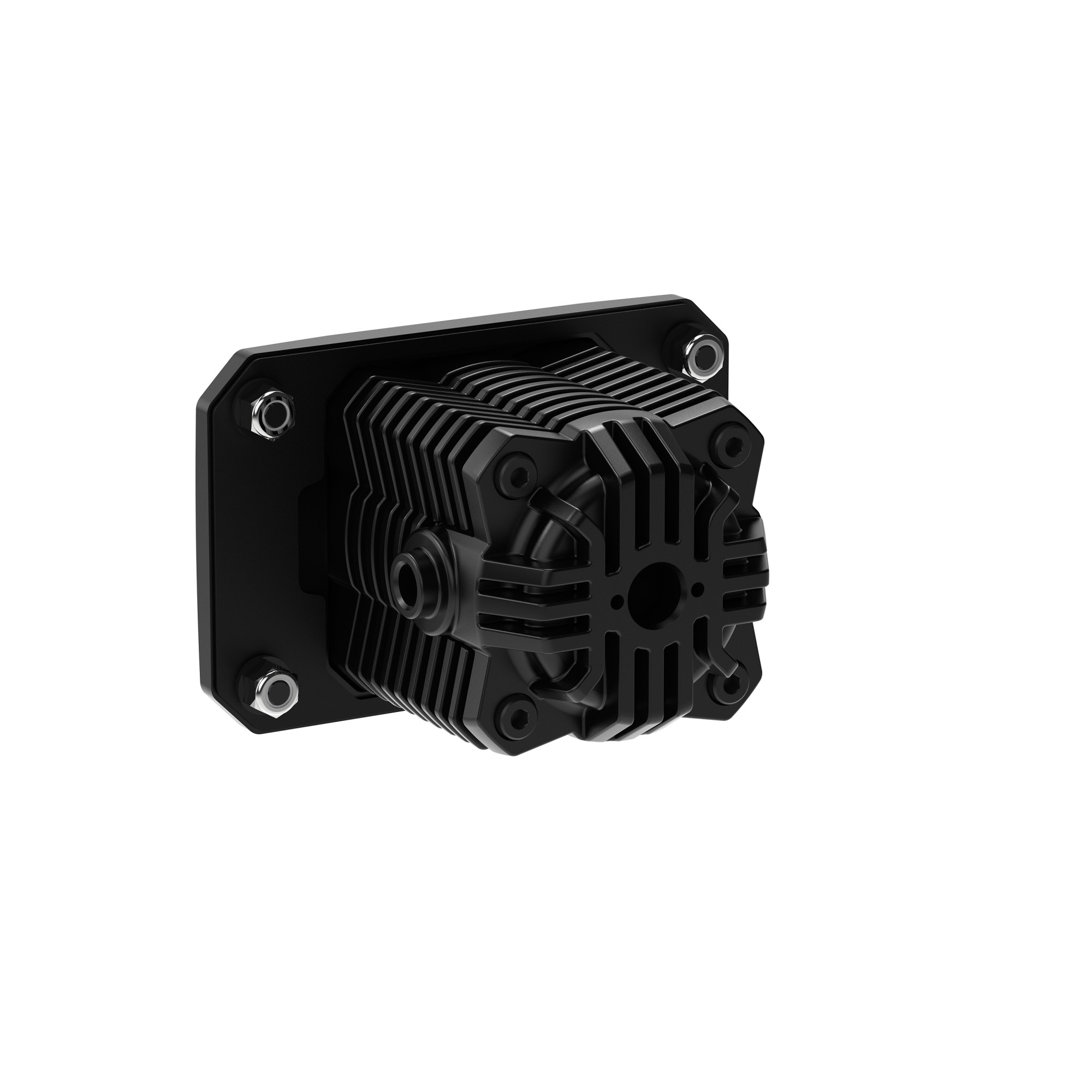 KC HiLiTES KC FLEX ERA 1 LED 2-Light Flush Mount Kit Rear Ext Wiring Harness & Sprd Bm Ptrn 521