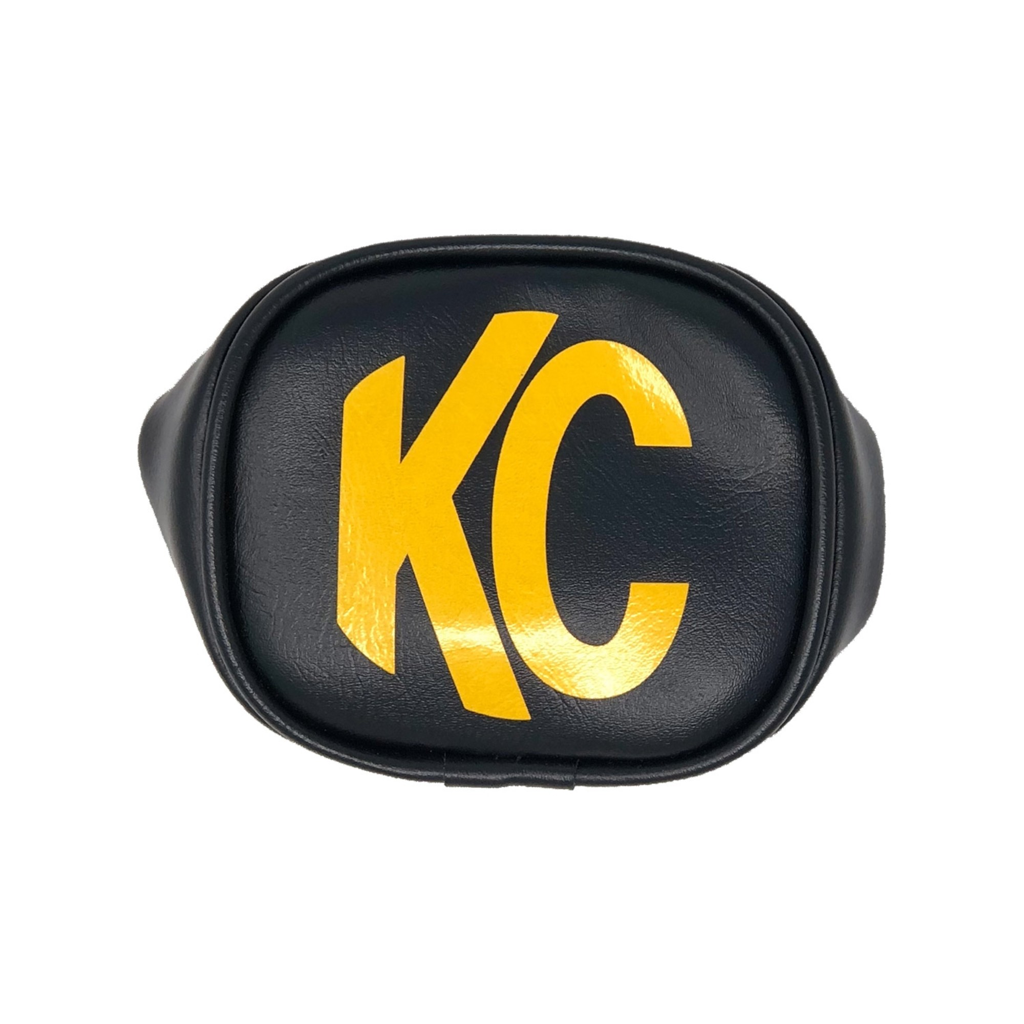 KC HiLiTES KC Cover 3in Vinyl Black Yellow KC PR 5303