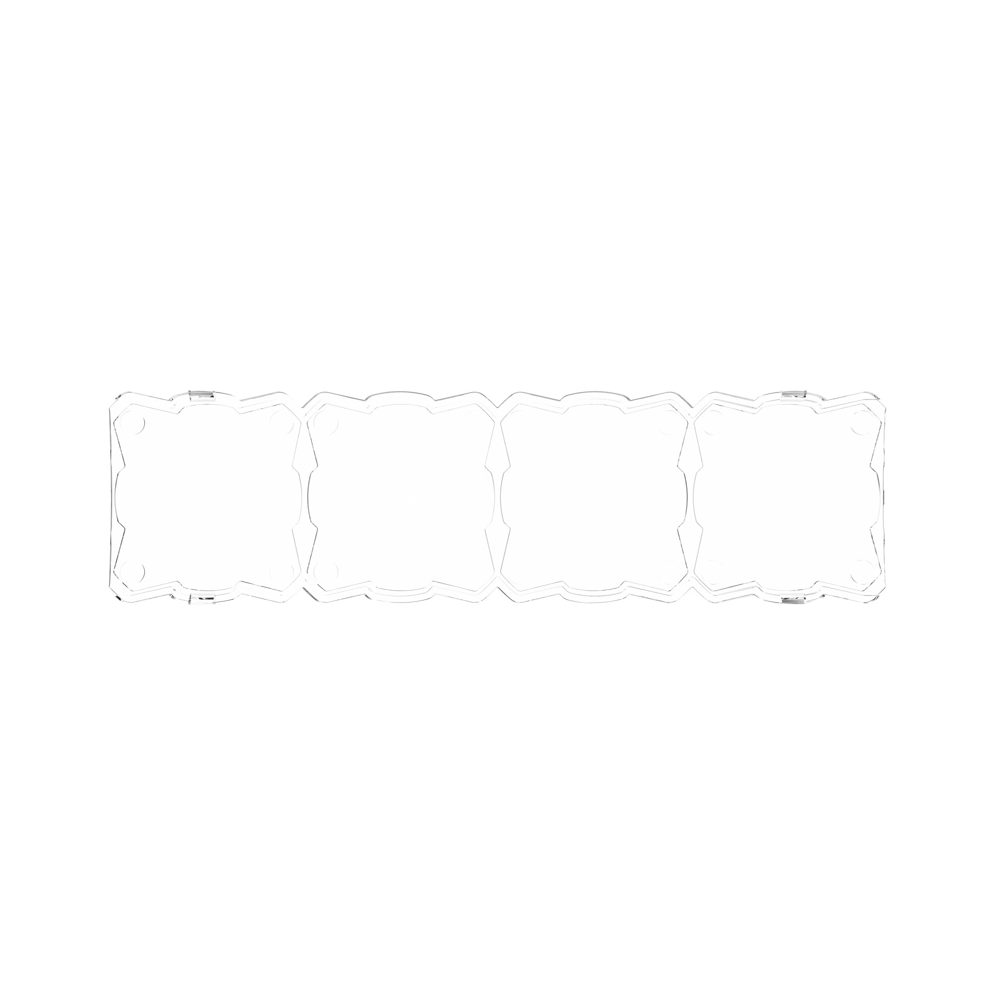 KC HiLiTES KC Shield FLEX ERA LED Bar 10in Clear EA 5332