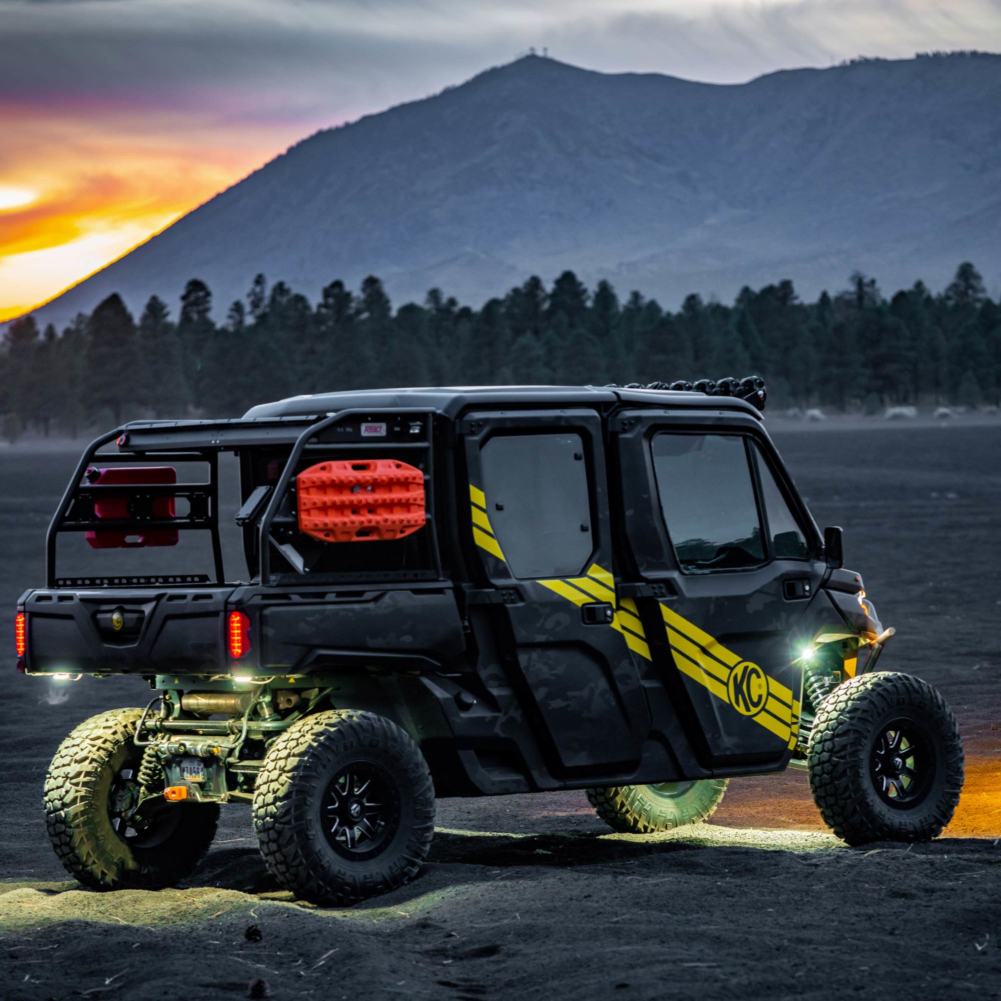 KC HiLiTES KC Two-Light Add-On Cyclone V2 Kit - Clear - 2.5 Meters Long 6331