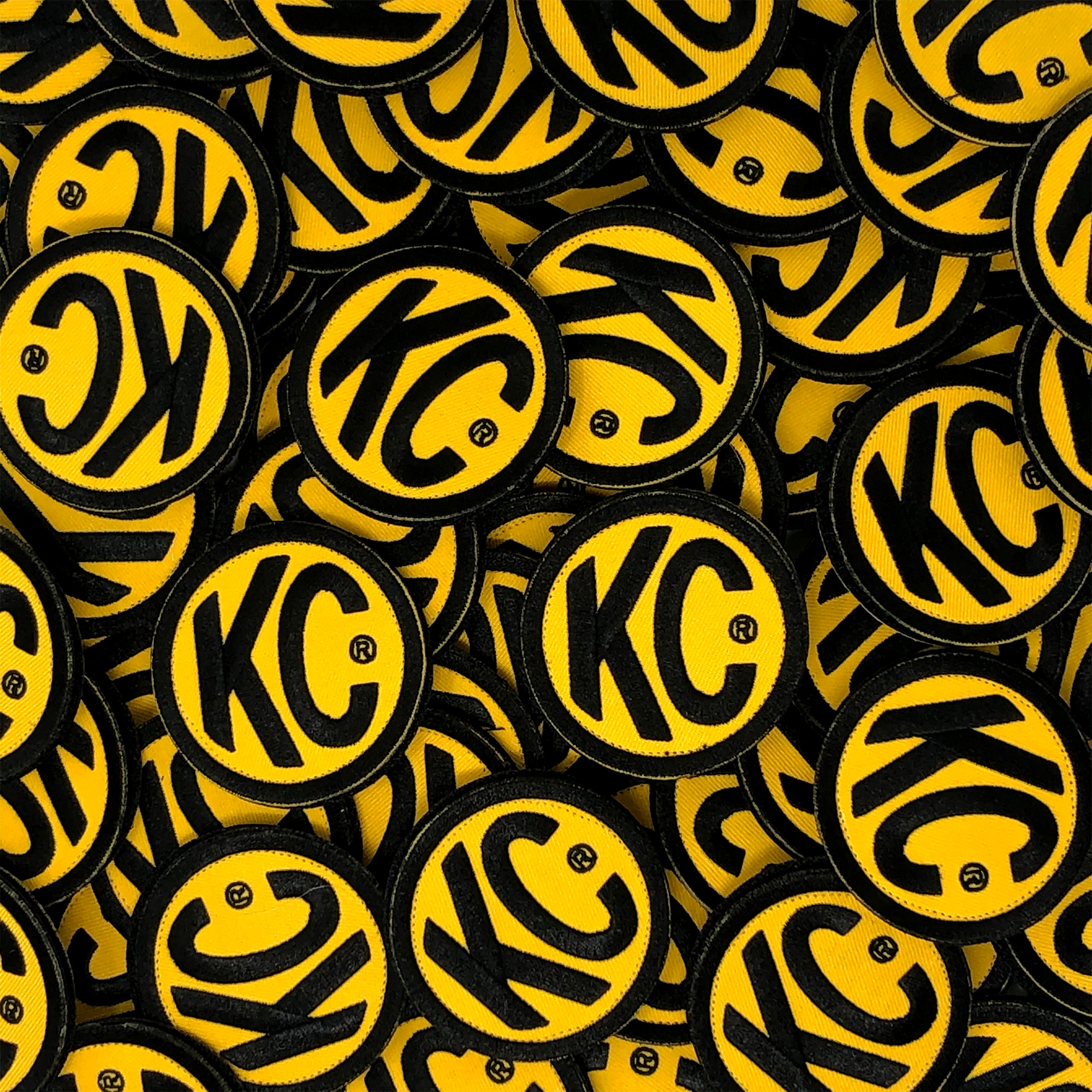 KC HiLiTES KC Patch KC Embroidered Logo Round 2.5in 7003