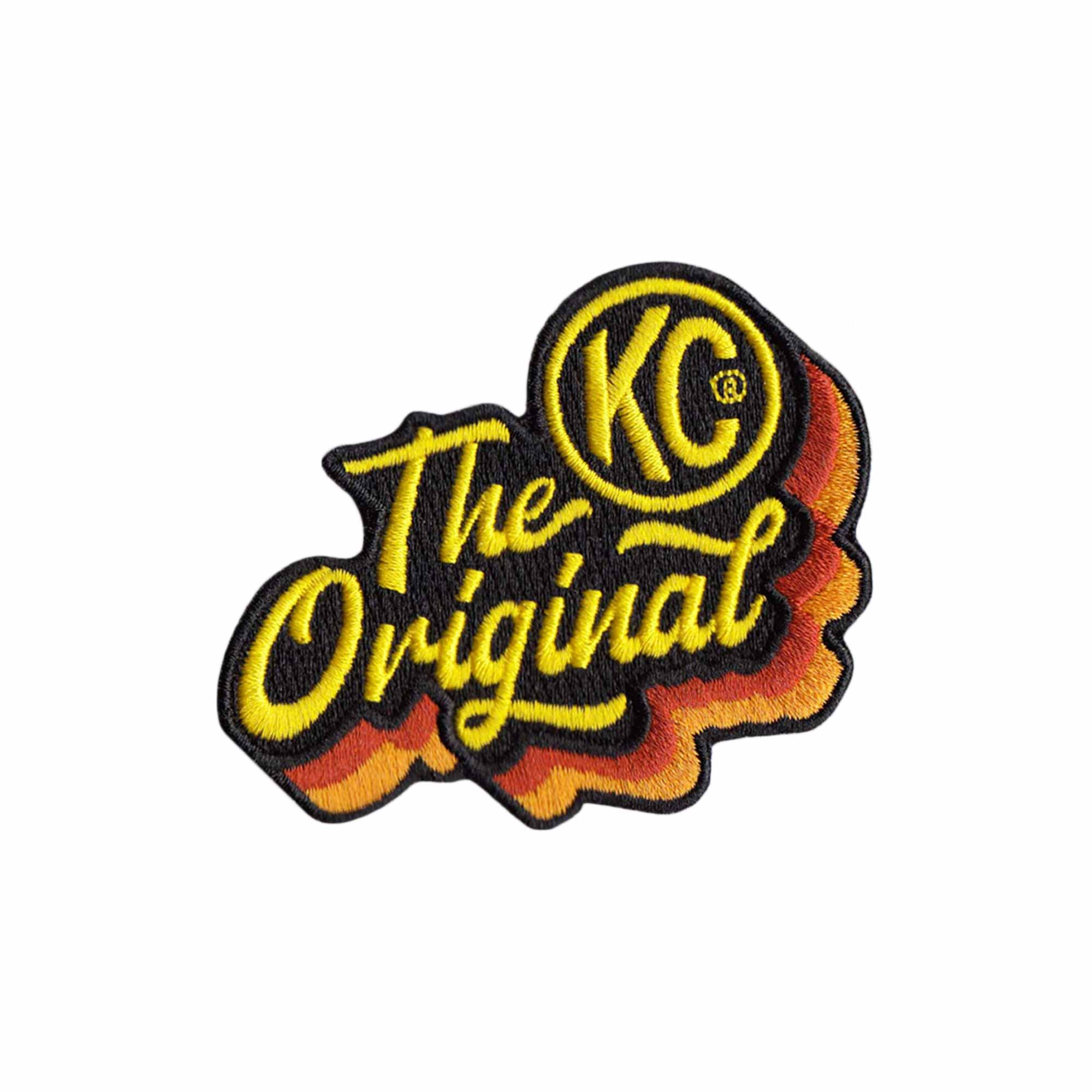 KC HiLiTES KC Patch Embroidered KC Original 50Th Anniversary Logo Die-Cut 2.5in 7004