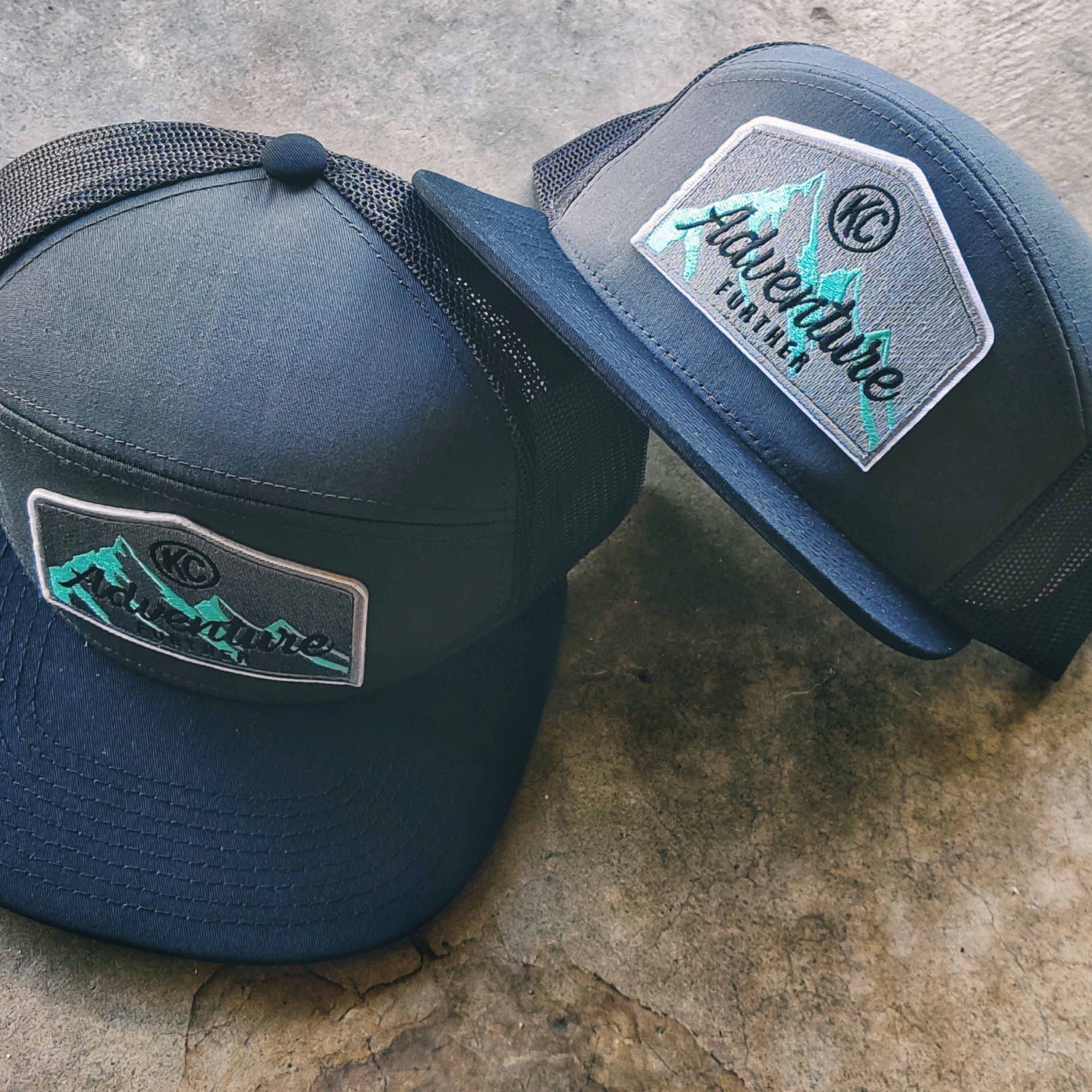 KC HiLiTES KC Hat Flat Bill Snapback Gray Black Mesh One Size Fits Most 70209