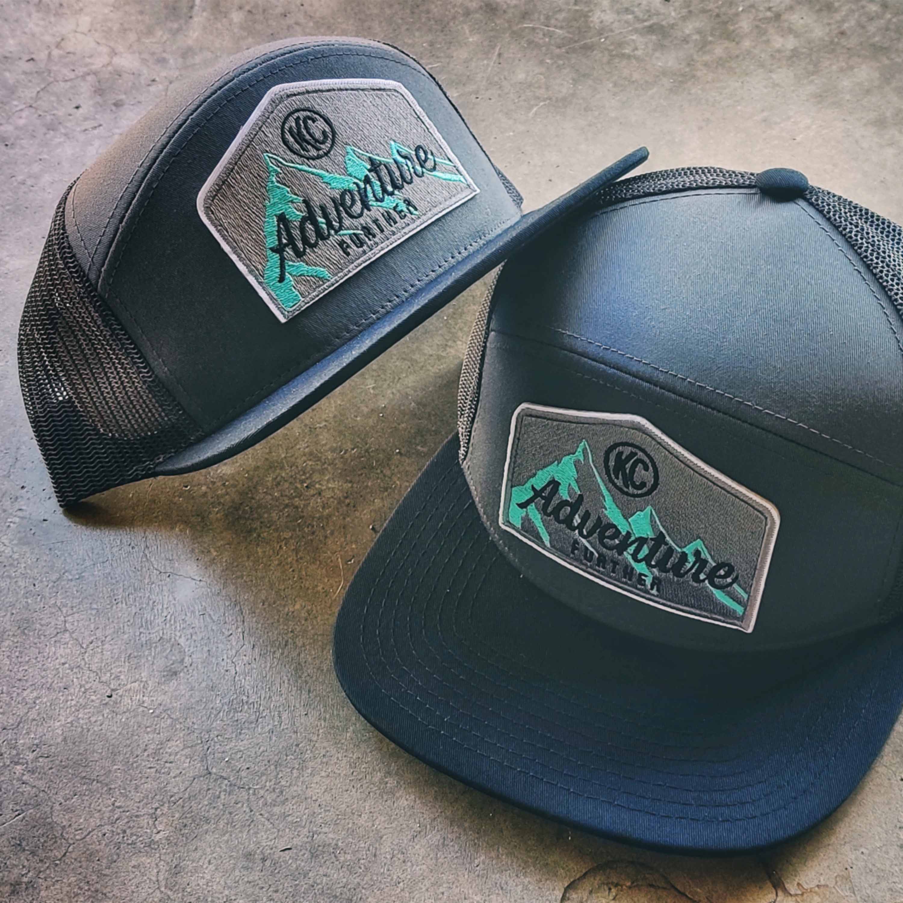 KC HiLiTES KC Hat Flat Bill Snapback Gray Black Mesh One Size Fits Most 70209