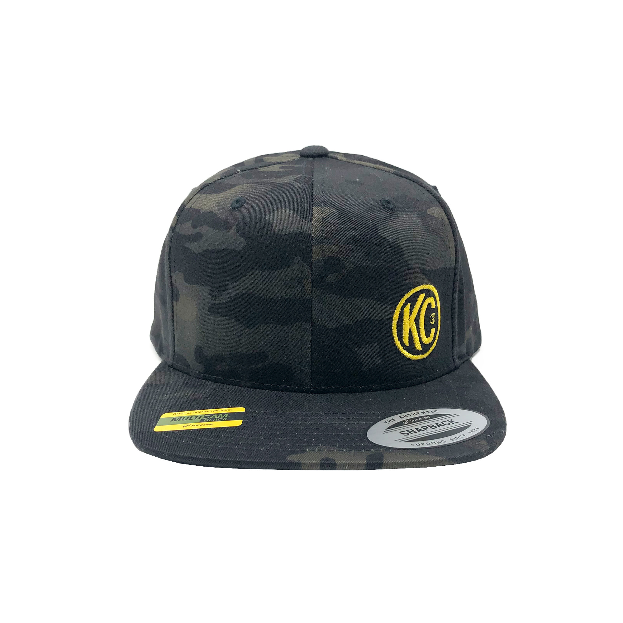 KC HiLiTES KC Black Baseball Cap With Yellow Logo - Snap Back 70212