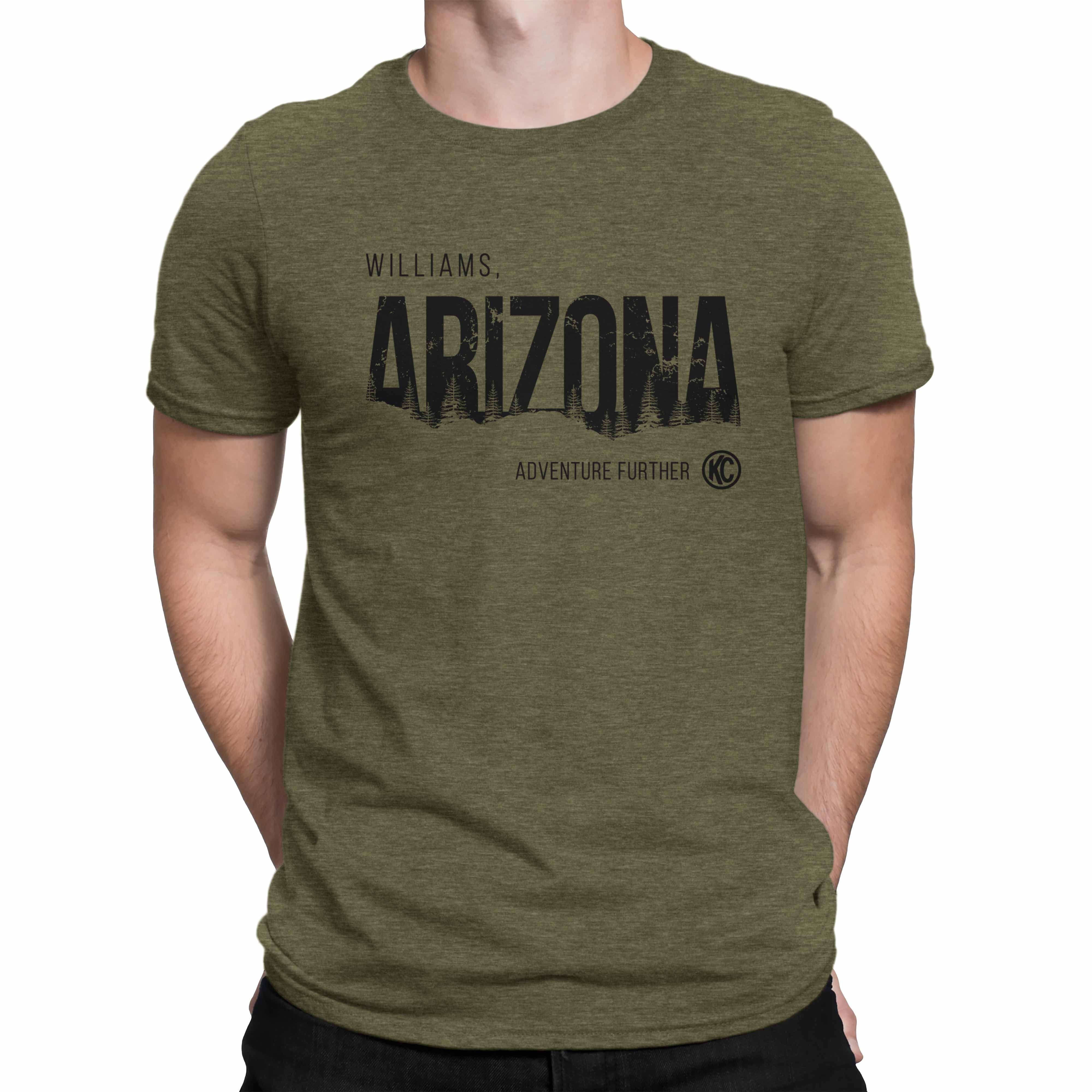 KC HiLiTES KC T-Shirt KC Williams Arizona Graphic Military Green 2X-Large 70555