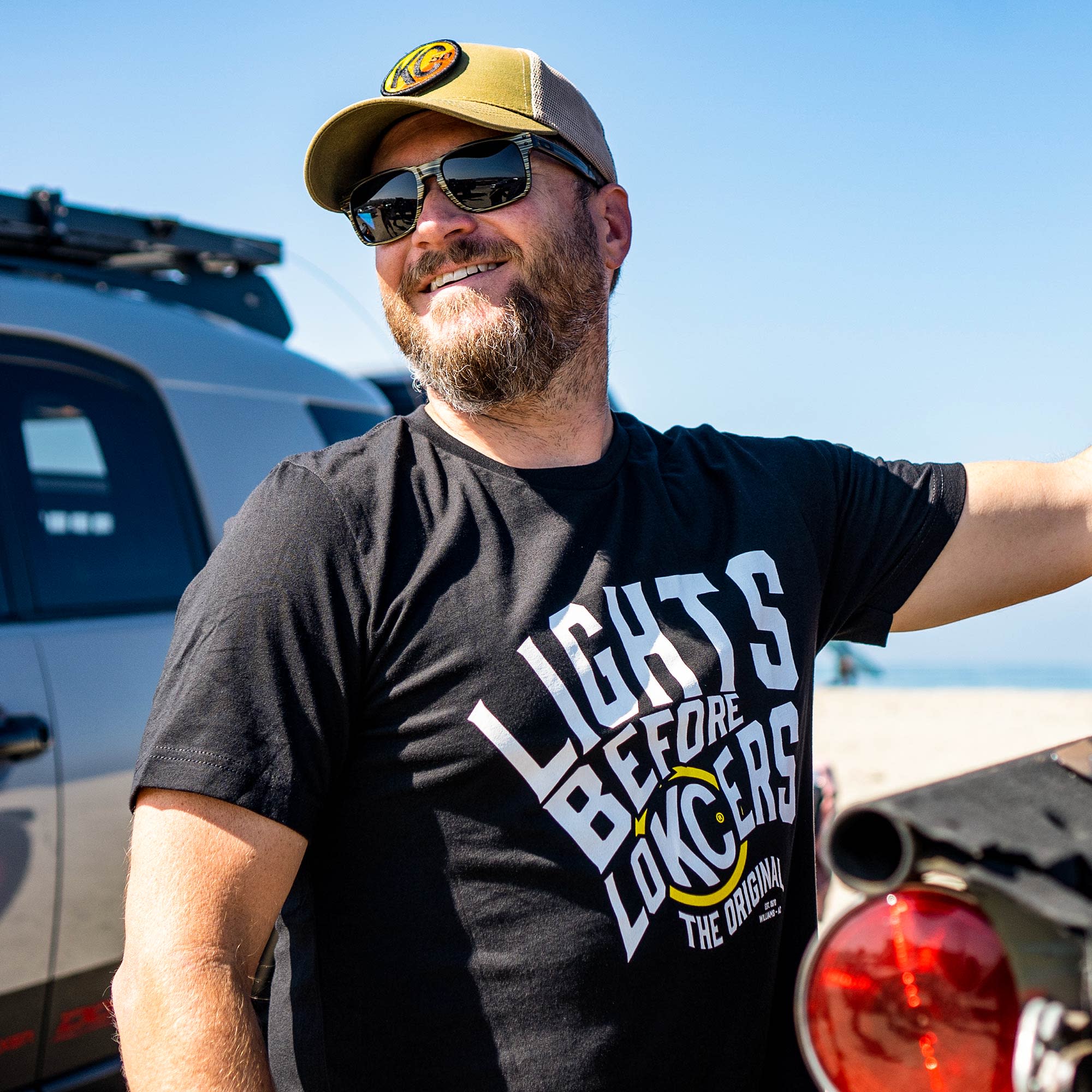 KC HiLiTES KC Lights Lockers Tee Shirt - Black - Small 70600