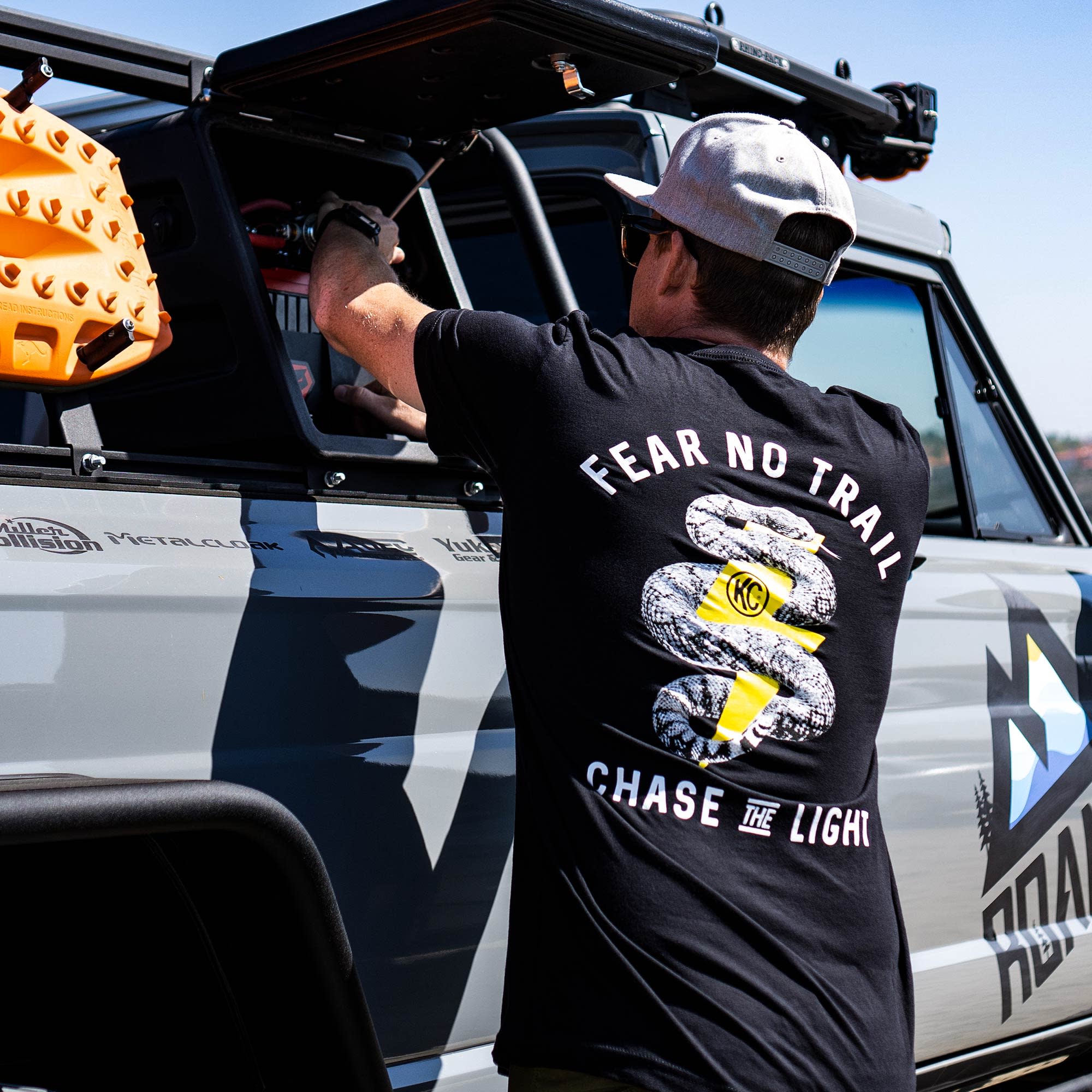 KC HiLiTES KC Fear No Trail Tee Shirt - Black - Medium 70619