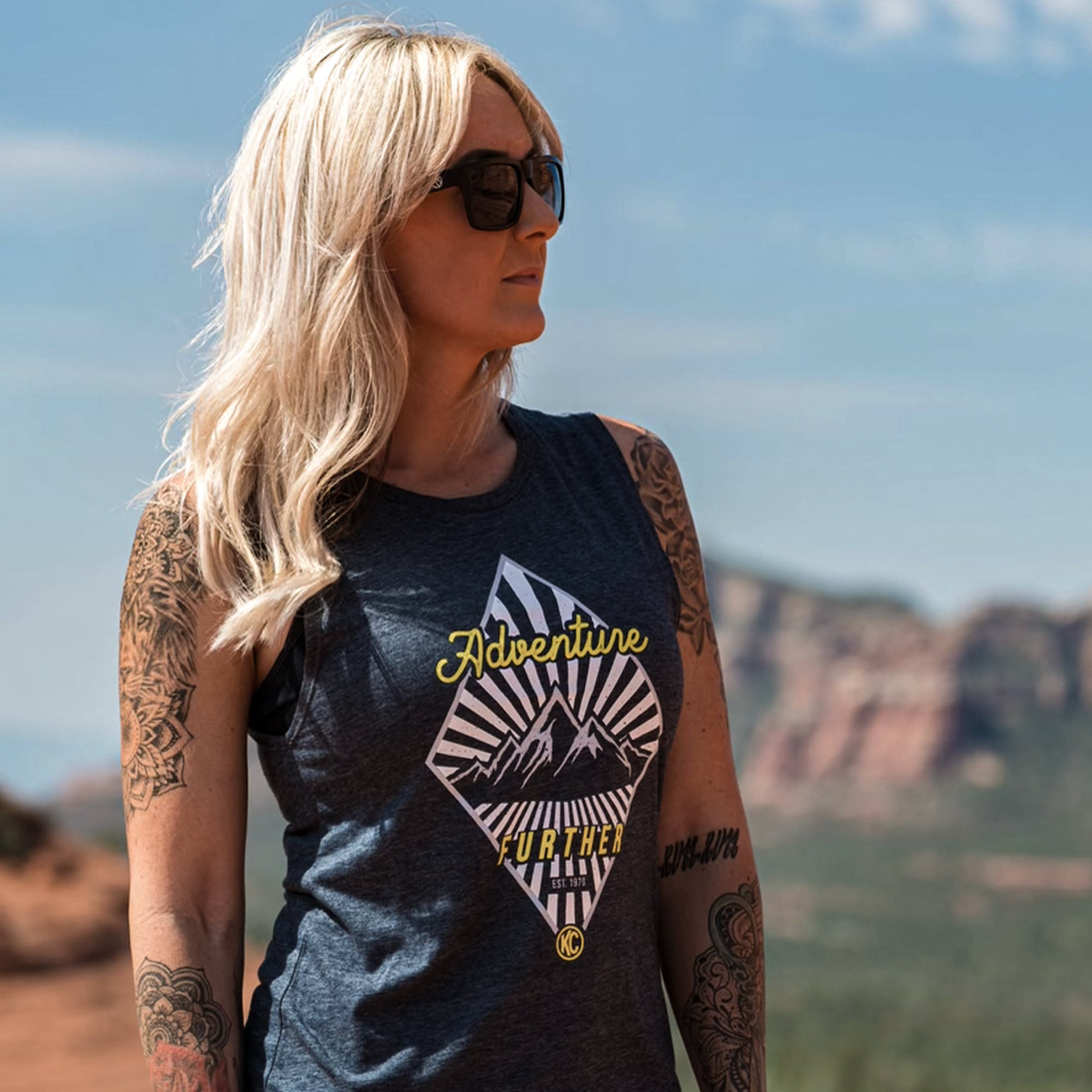 KC HiLiTES KC Women%27s Adventure Further Tank - Blue - 2X-Large 70635