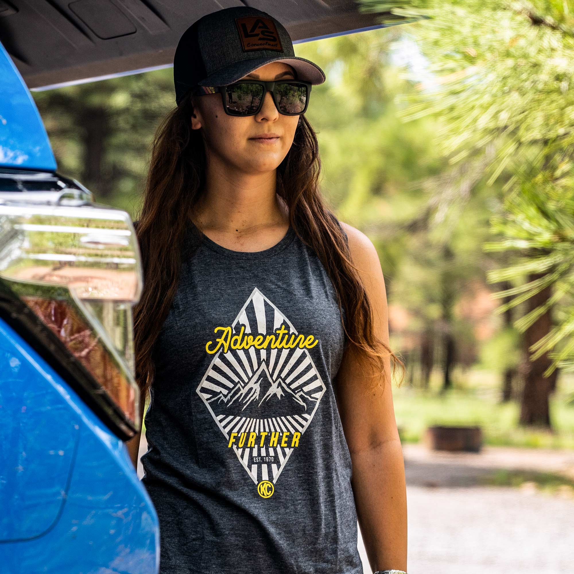 KC HiLiTES KC Women%27s Adventure Further Tank - Blue - X-Small 70630