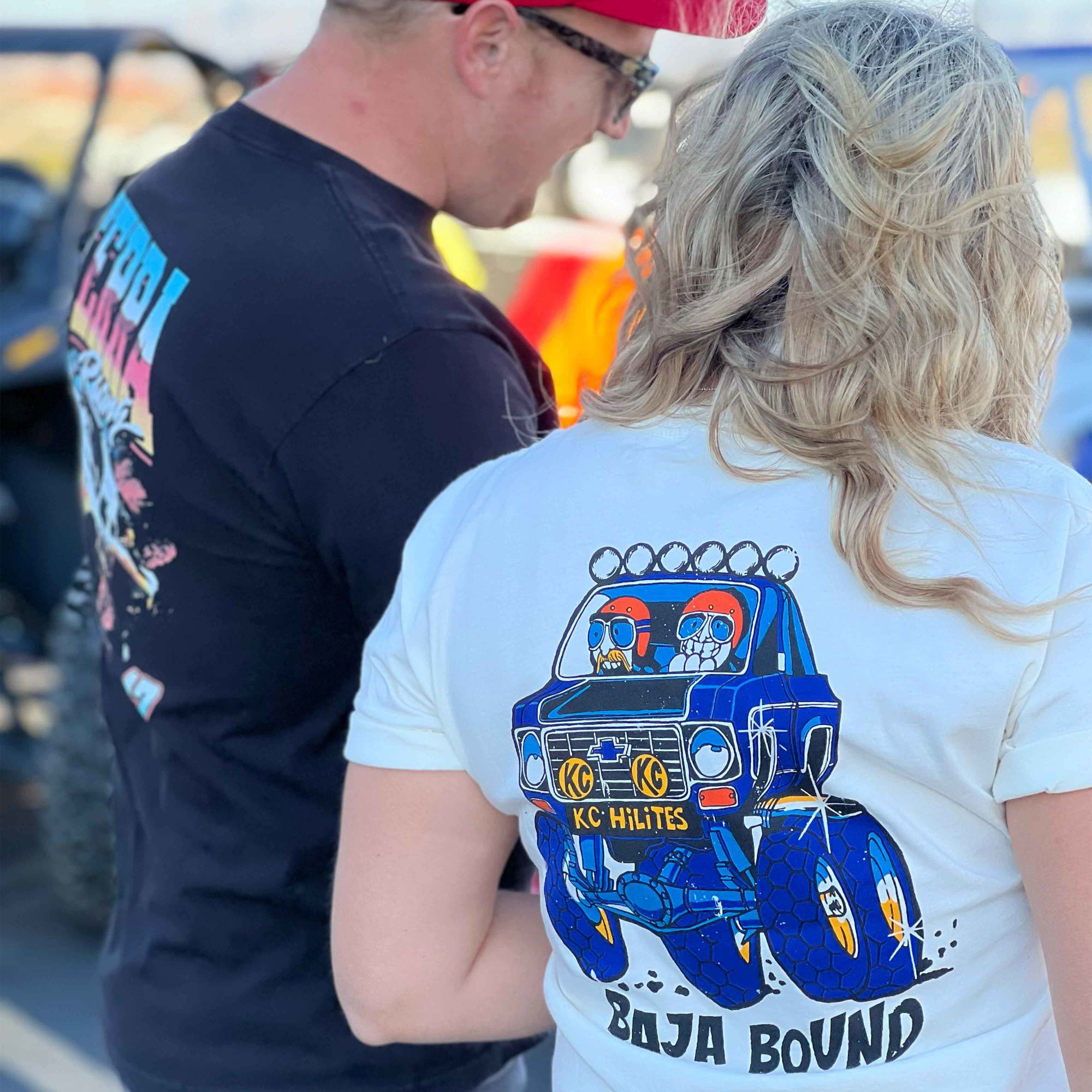 KC HiLiTES KC Baja Bound Retro Tee Shirt - Natural - 2X-Large 70658