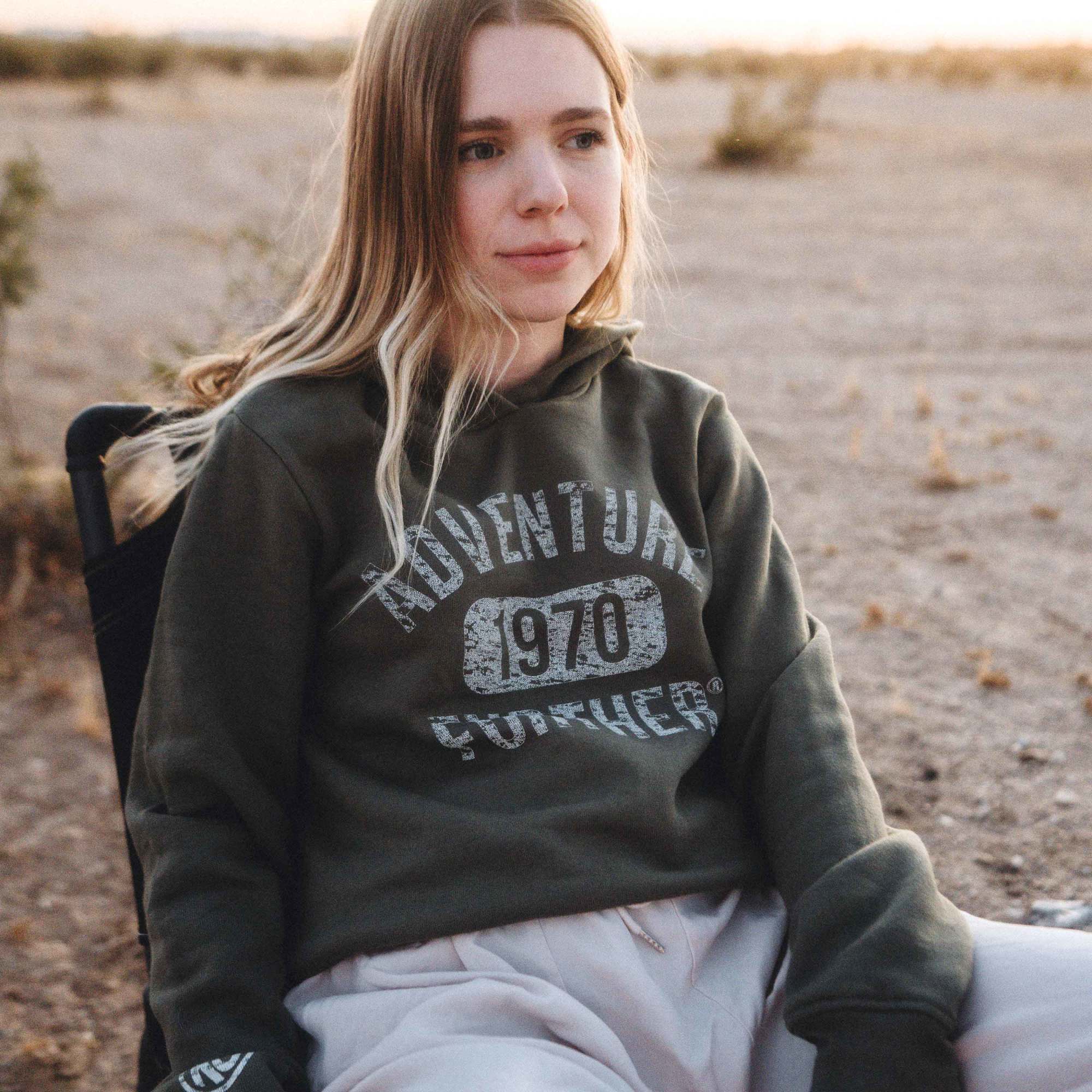 KC HiLiTES KC Women%27s Collegiate Adventurer Mid-Length Hoodie - Green - Small 70664