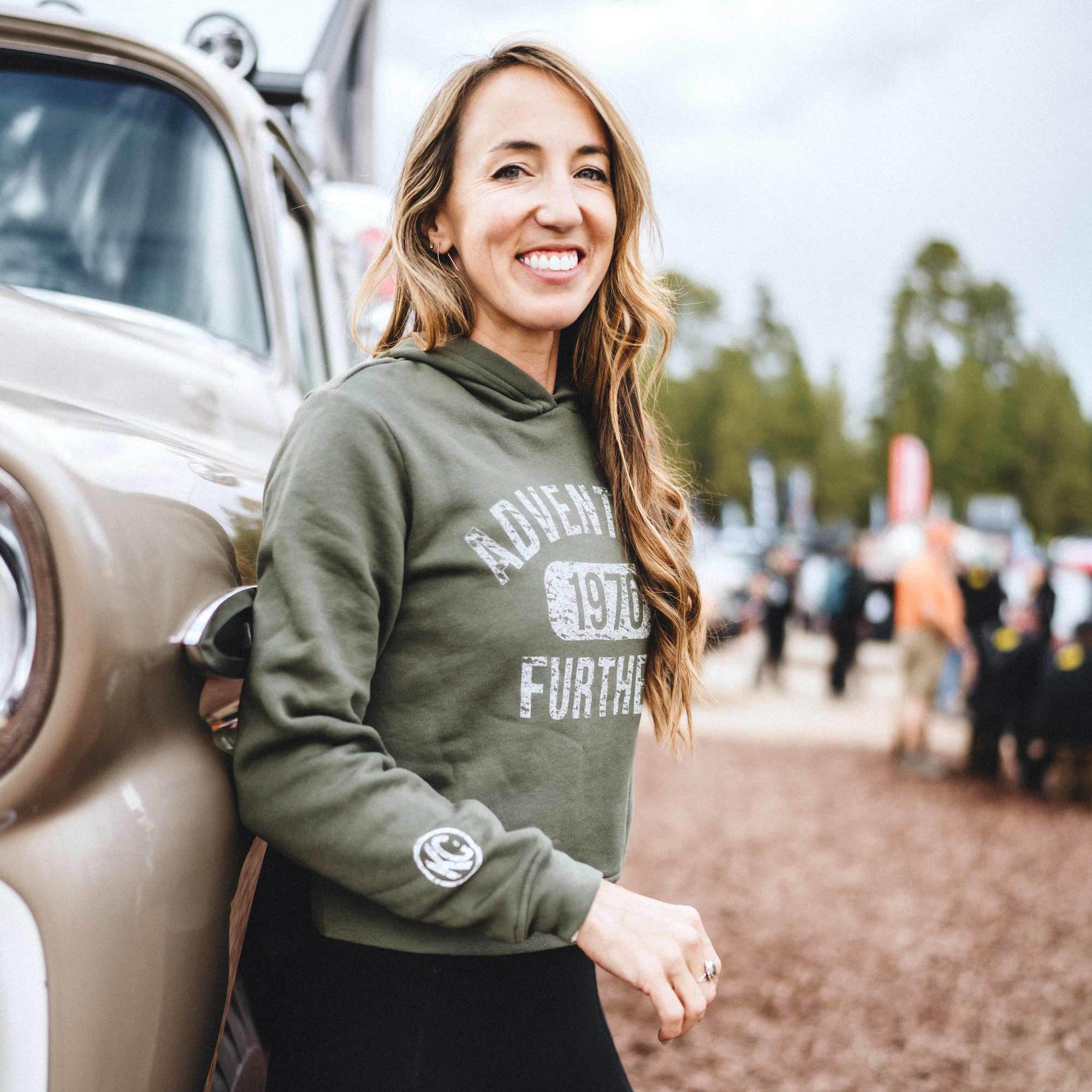 KC HiLiTES KC Women%27s Collegiate Adventurer Mid-Length Hoodie - Green - X-Large 70667