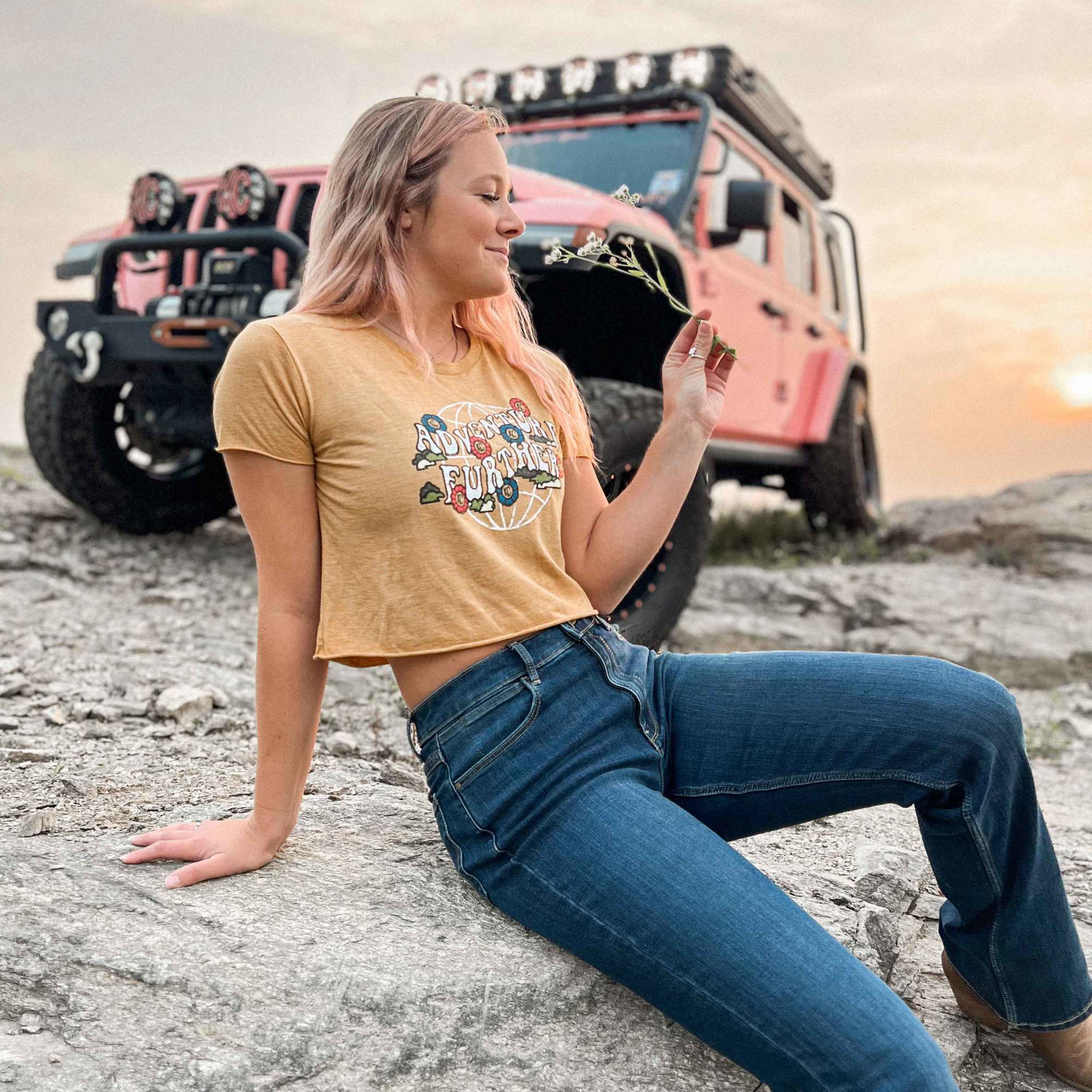 KC HiLiTES KC Women%27s Bloom Retro Crop Top - Gold - Medium 70670