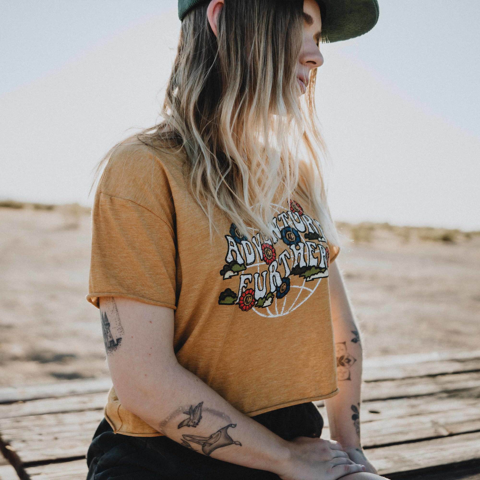 KC HiLiTES KC Women%27s Bloom Retro Crop Top - Gold - Medium 70670